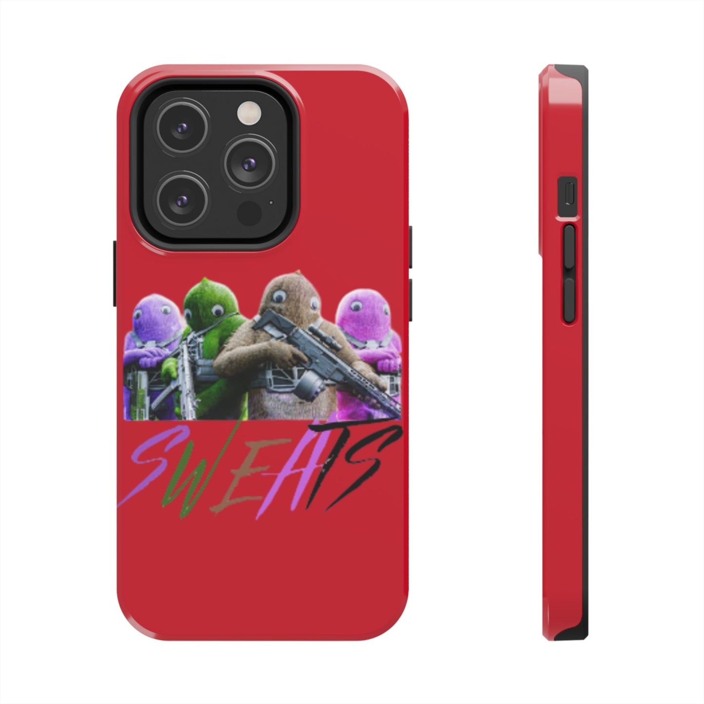 Cool Cartoon-Inspired Tough Phone Case - 'SWEATS'