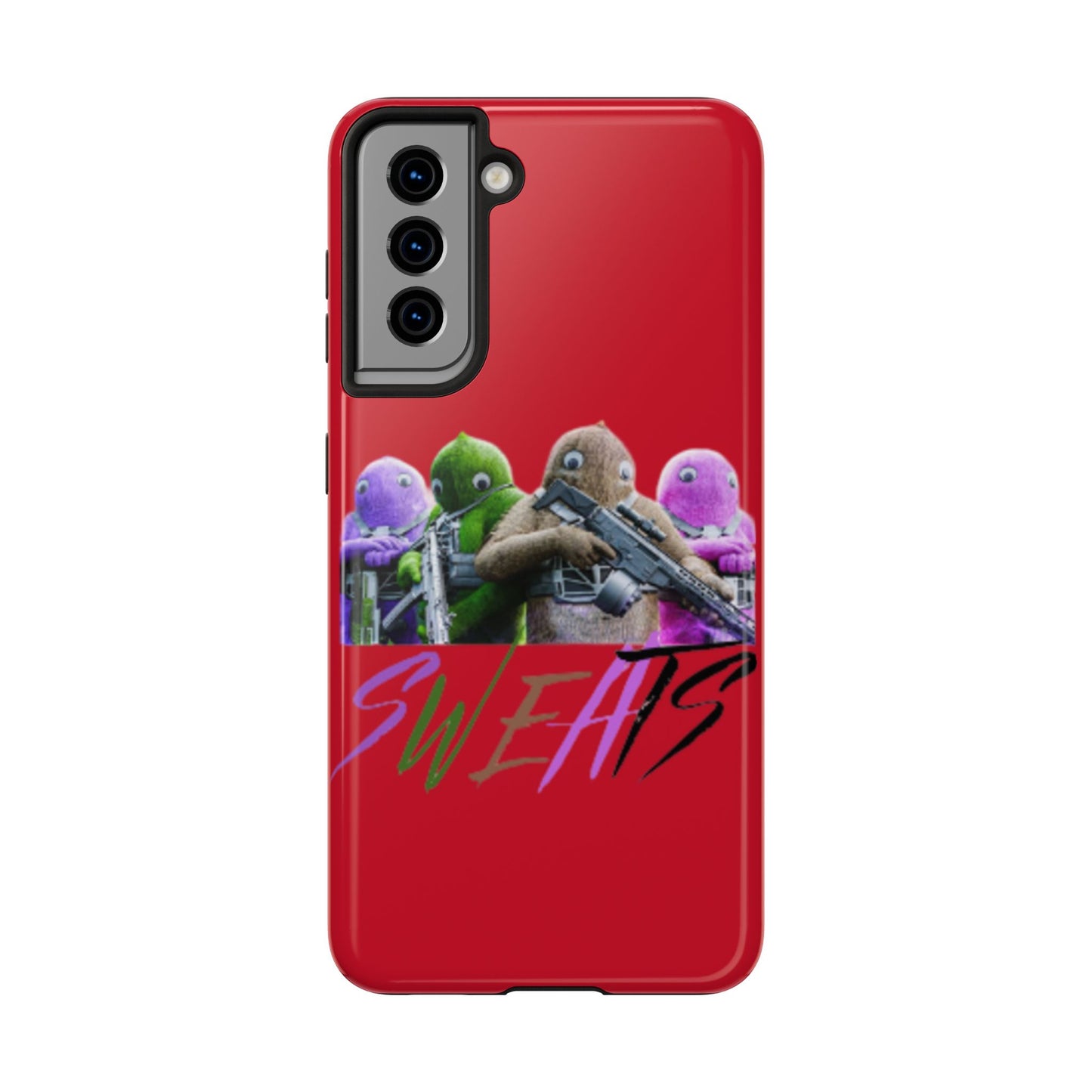Cool Cartoon-Inspired Tough Phone Case - 'SWEATS'