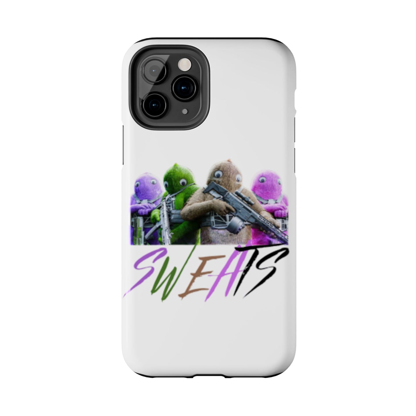 Cool Cartoon-Inspired Tough Phone Case - 'SWEATS'