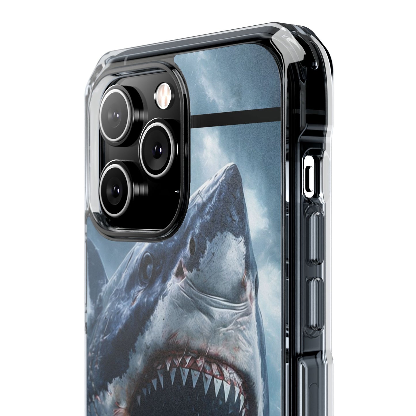 Shark Attack Magnetic Clear Impact Case – Ocean Adventure Phone Cover