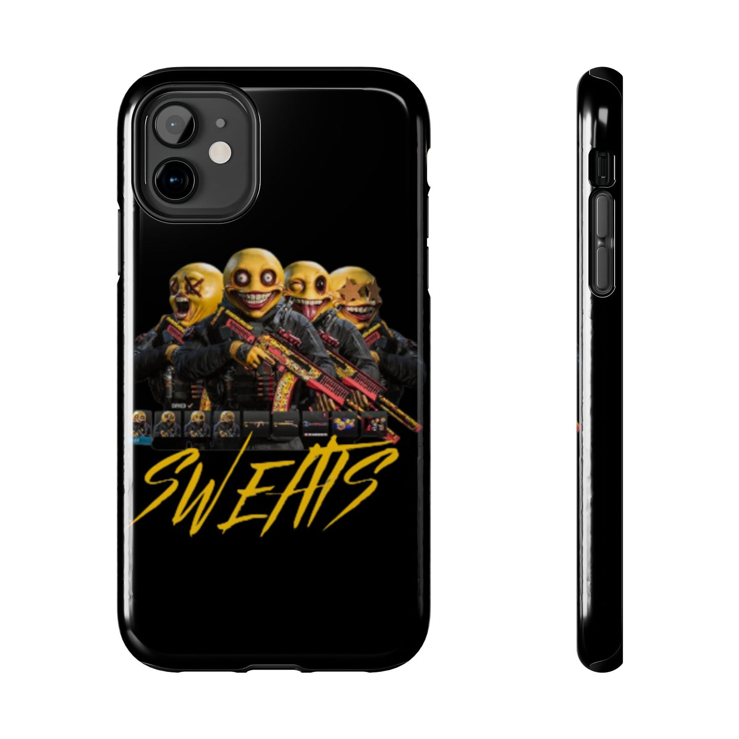 Tough Phone Cases - Bold 'SWEATS' Design for Gamers & Trendsetters