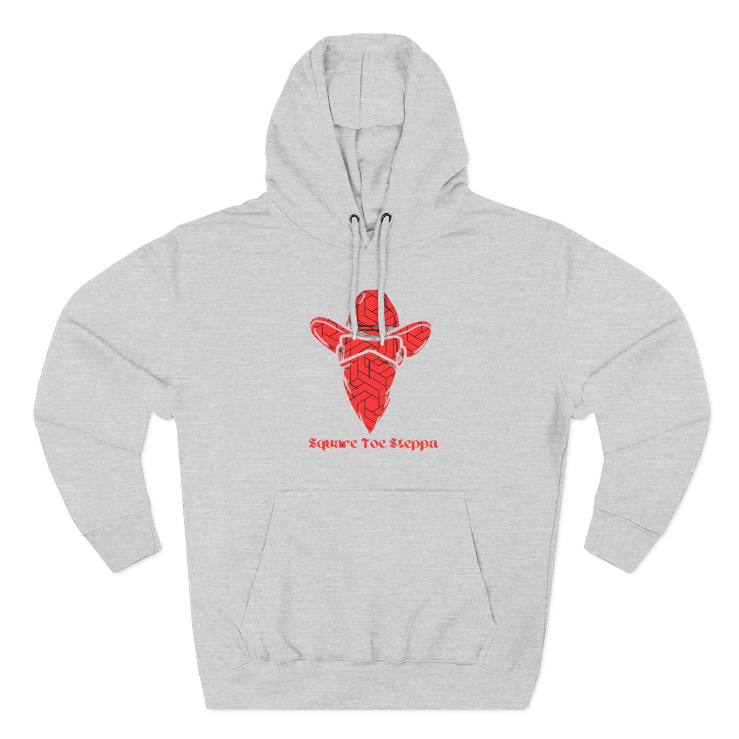 Saddle Brown Men’s Hoodie – "Square Toe Steppa" Western Cowboy with Drawstrings & Kangaroo Pocket