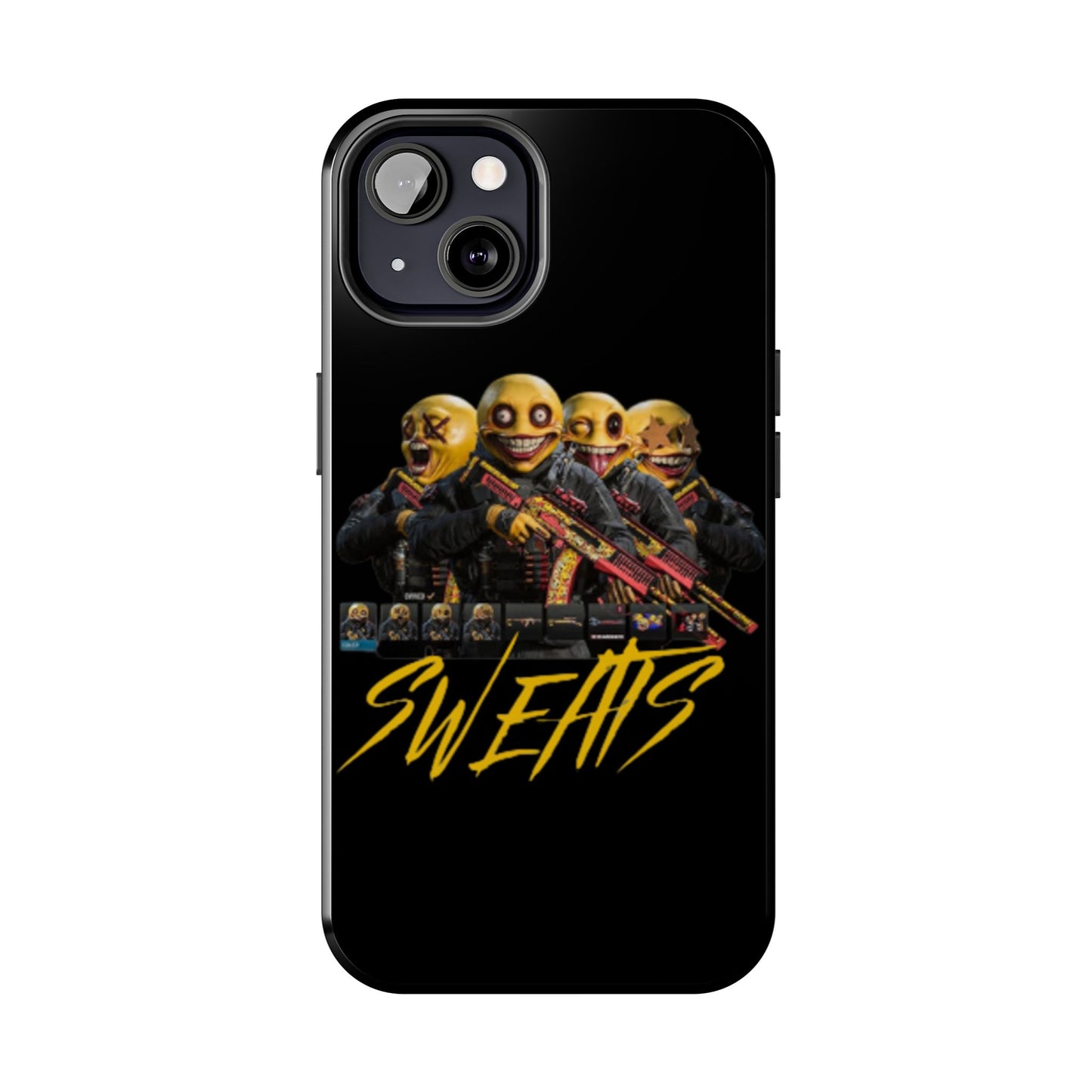 Tough Phone Cases - Bold 'SWEATS' Design for Gamers & Trendsetters