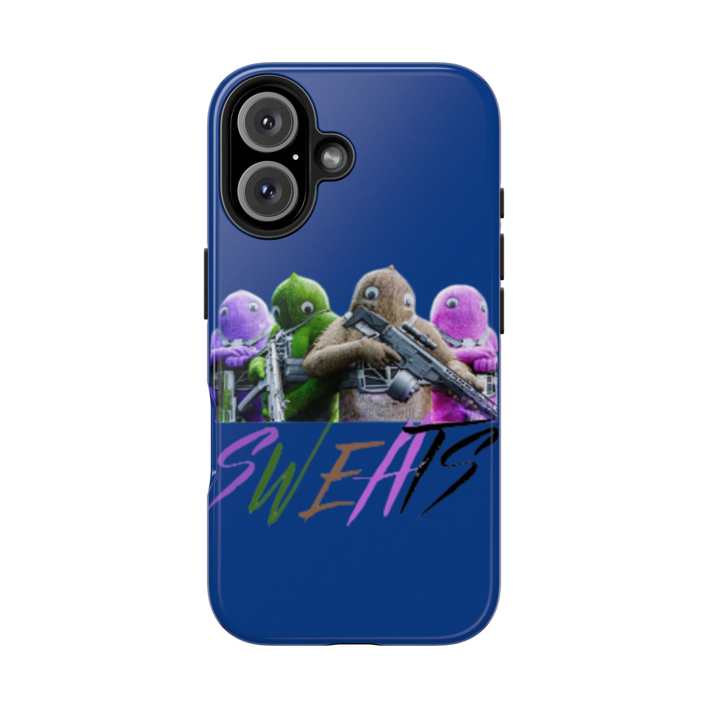 Cool Cartoon-Inspired Tough Phone Case - 'SWEATS'