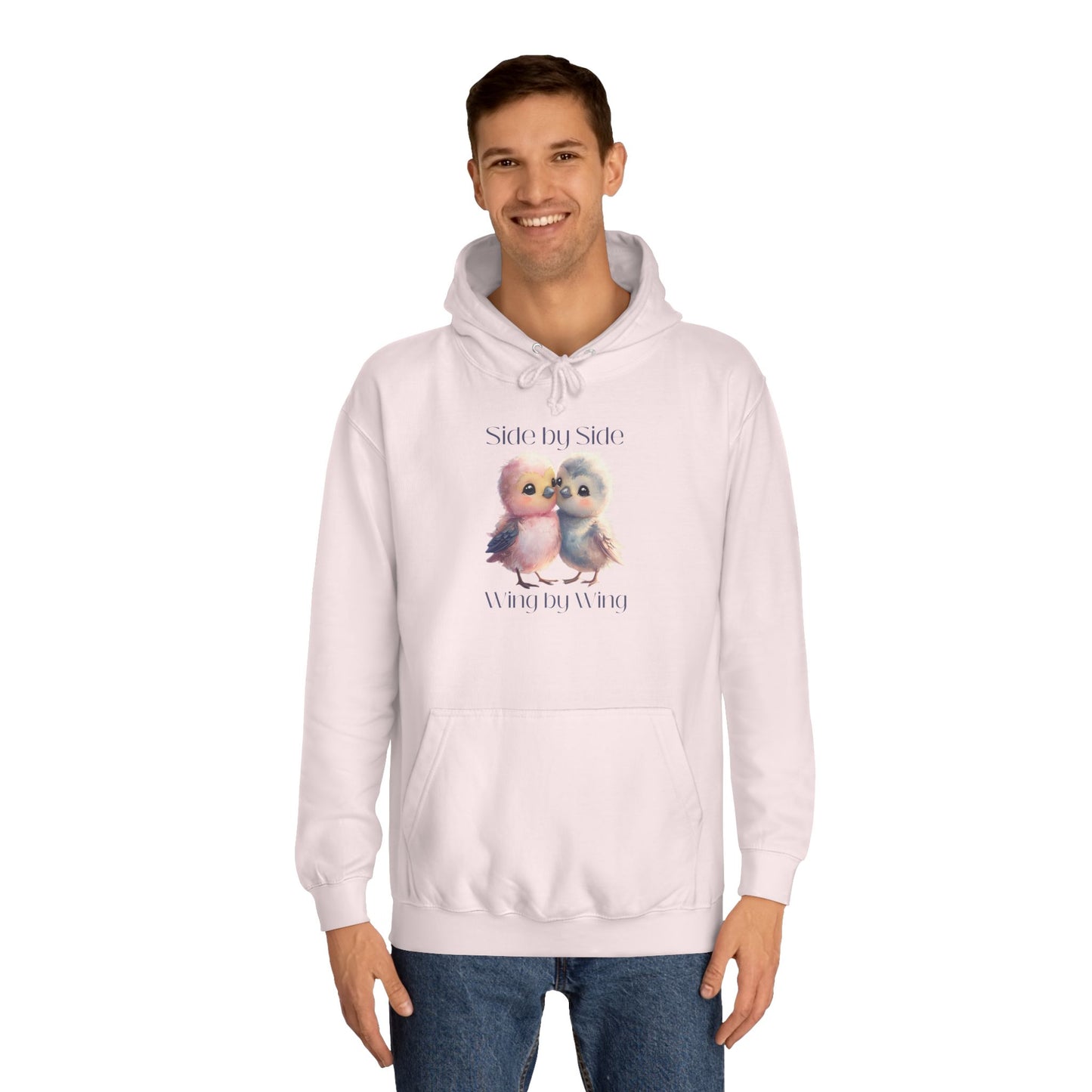 Barbecue Sunset Hoodie for Women – Cute Lovebirds Side by Side Always Together Design