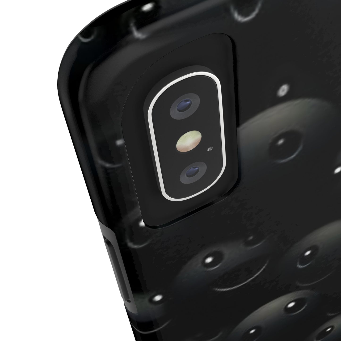 😊 Cute Smiley Face Black Tough Phone Case – Fun & Durable Protection for iPhone & Android