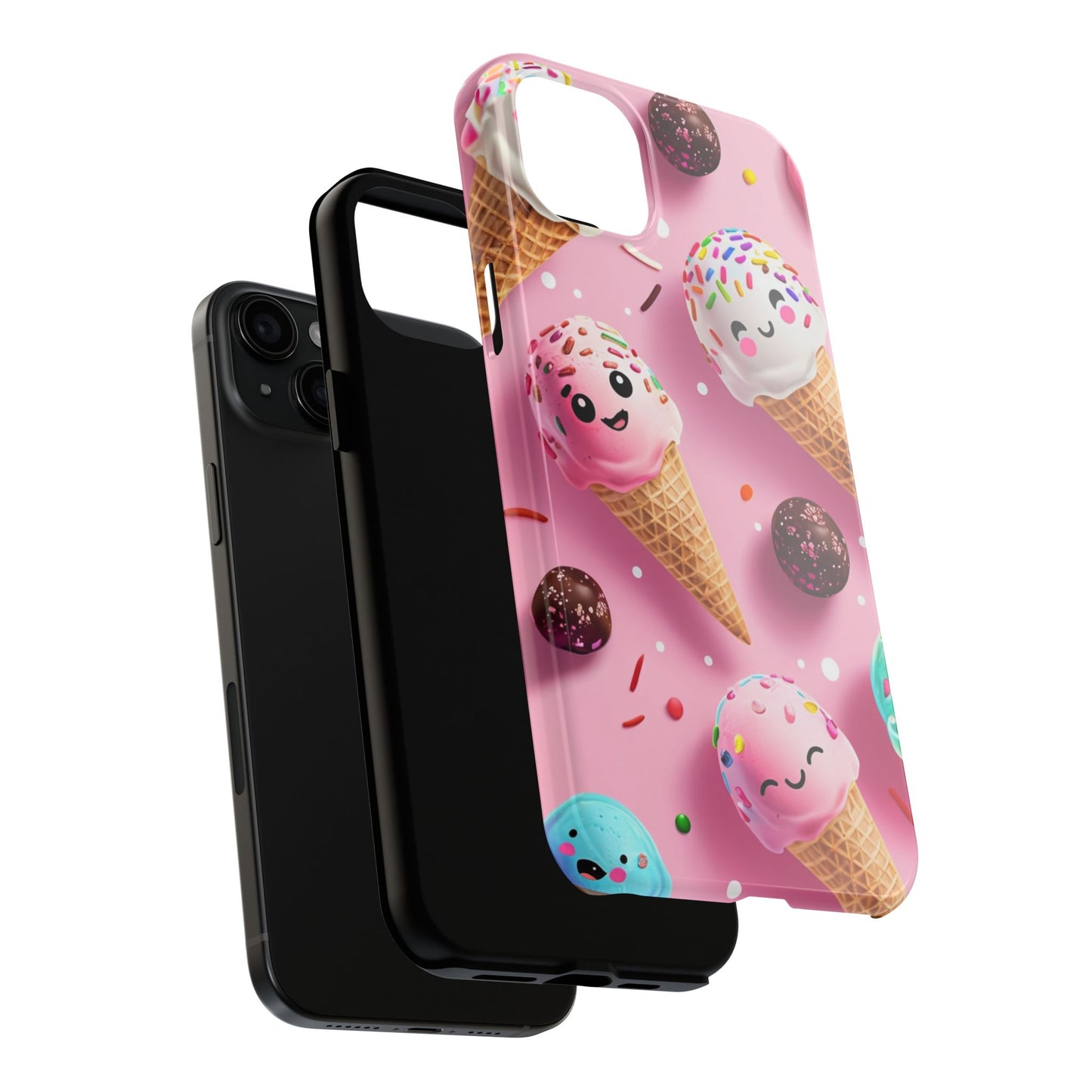 Tough Phone Cases Cute Ice Cream Design