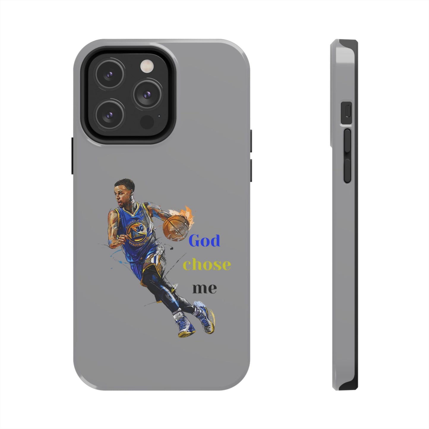 Phone case- God Chose Me Tough Phone Case - Durable Protection