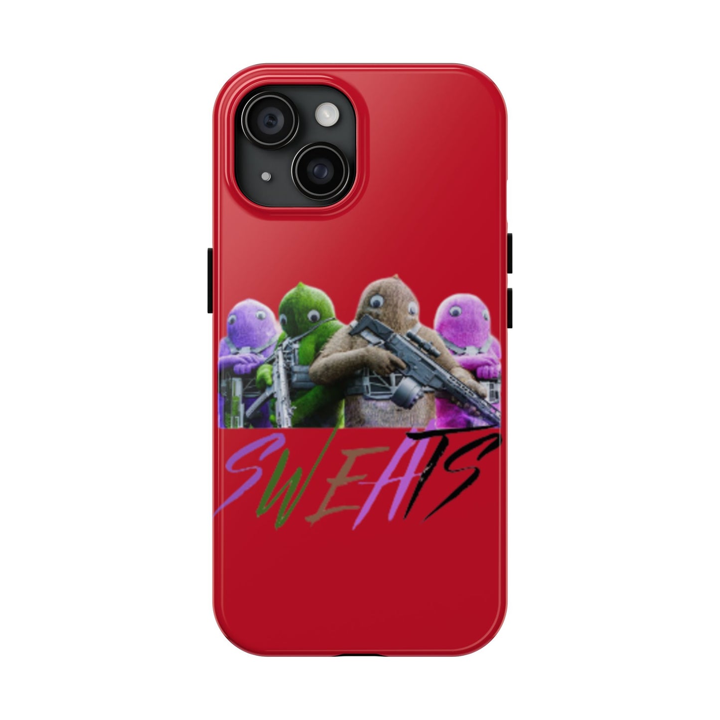 Cool Cartoon-Inspired Tough Phone Case - 'SWEATS'