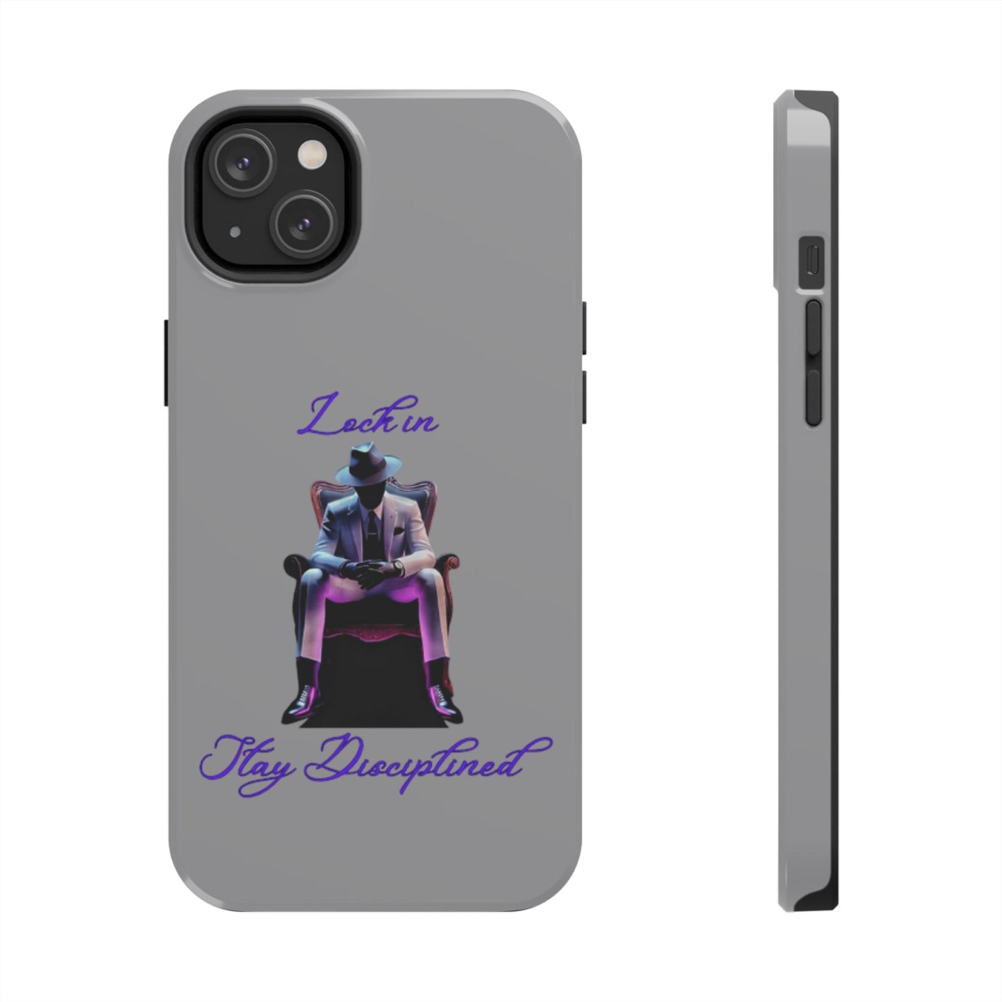 Phone case- Lock In, Stay Disciplined Tough Phone Case - Durable Protection