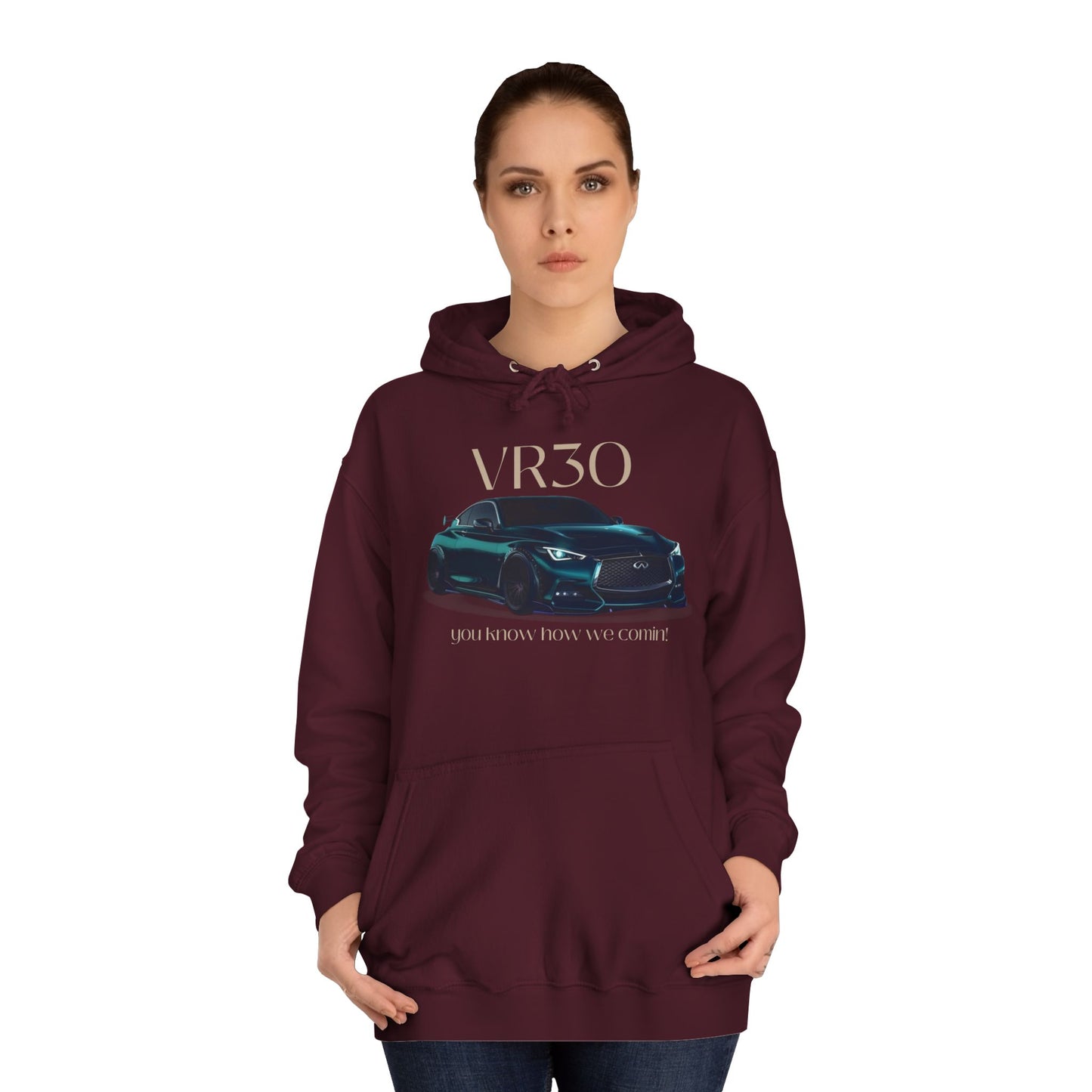 Pearl Glacier White Hoodie for Men– V3ro Sports Car Inspired Graphic Apparel