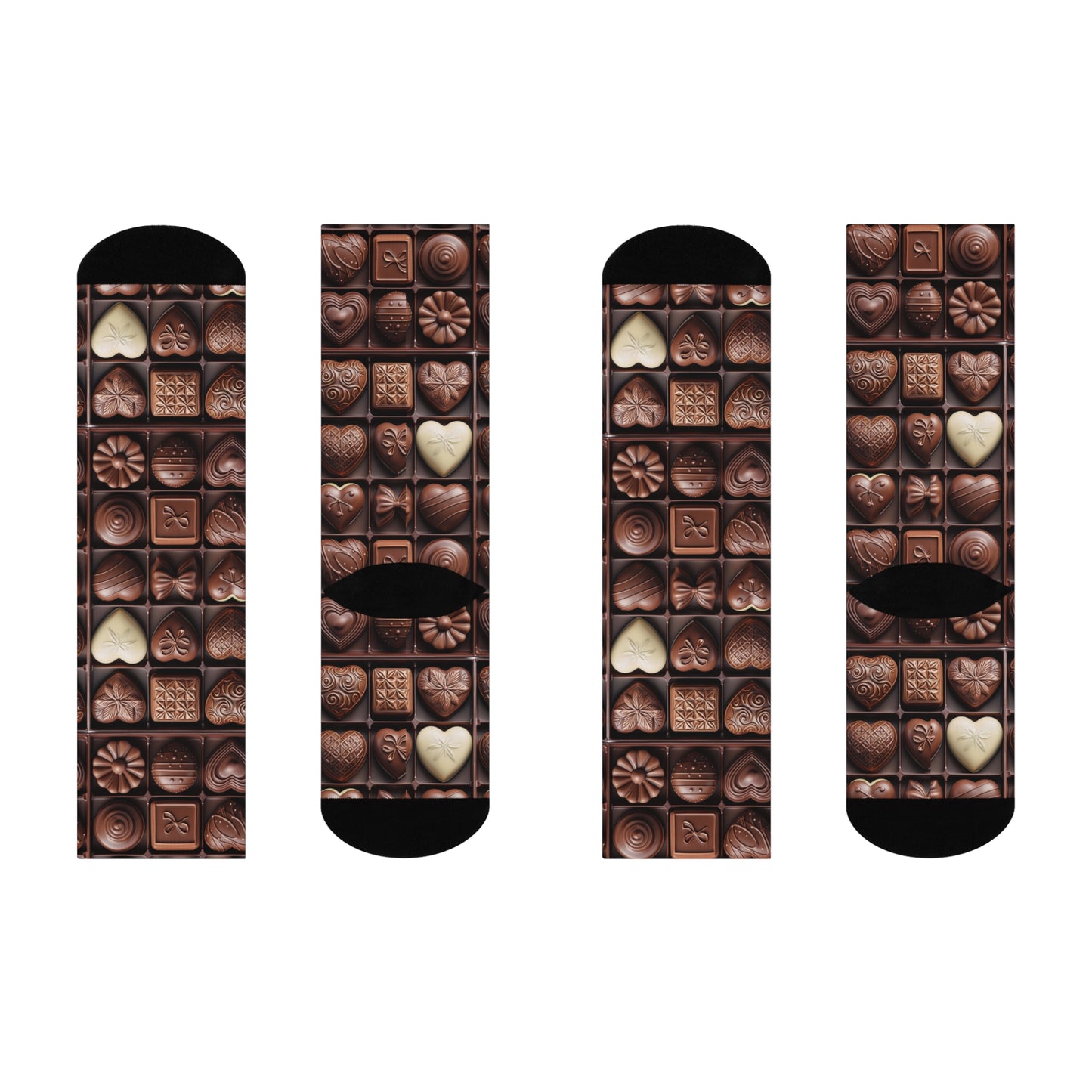 Cushioned Crew Socks- Chocolates