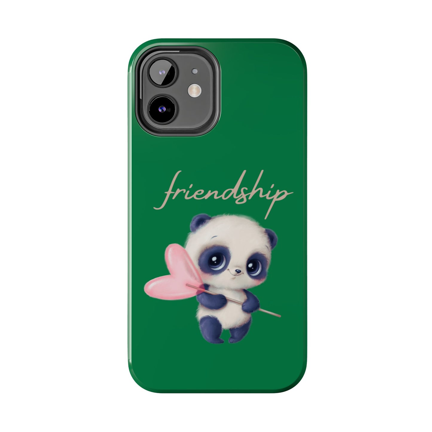 Phone case- Cute Panda Friendship Tough Phone Case - Durable Protection