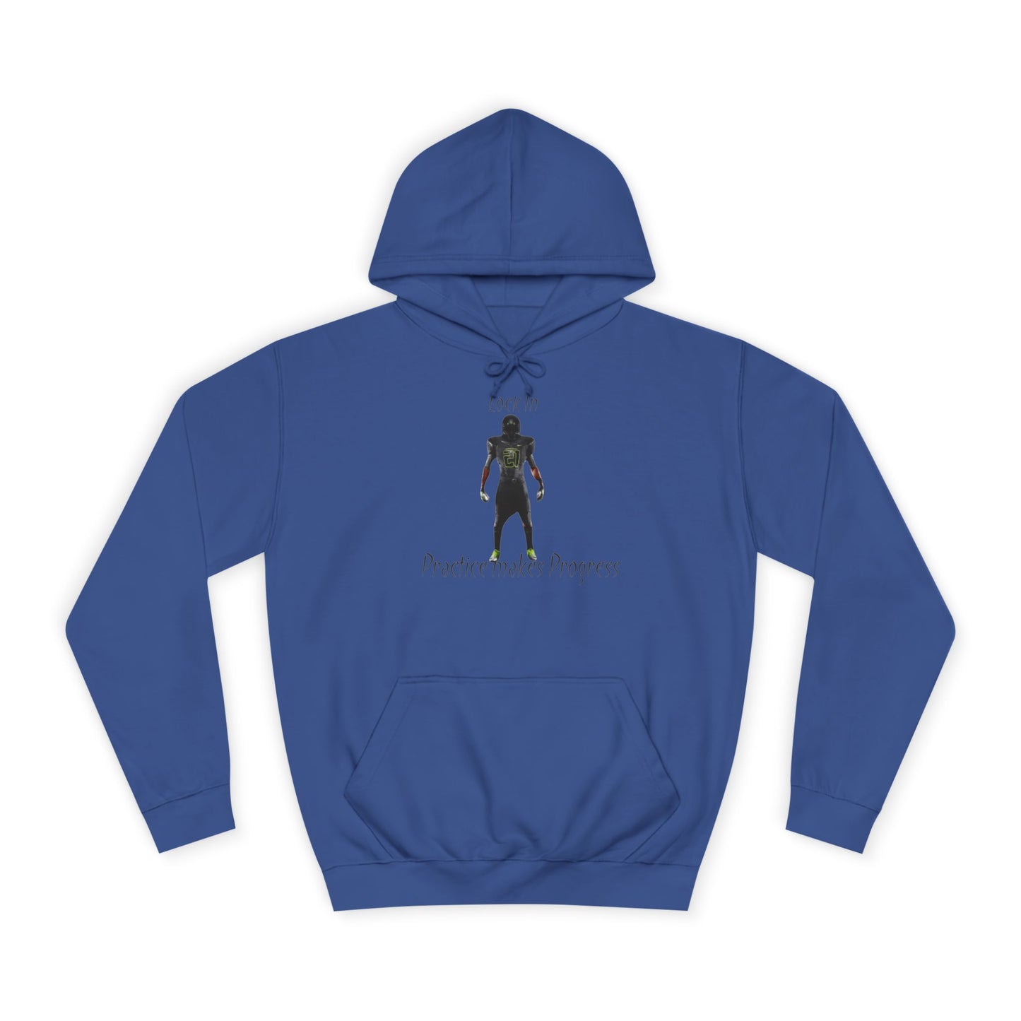 Iron Grey Men’s Motivational Sweater – "Practice Makes Progress" Inspirational Pullover