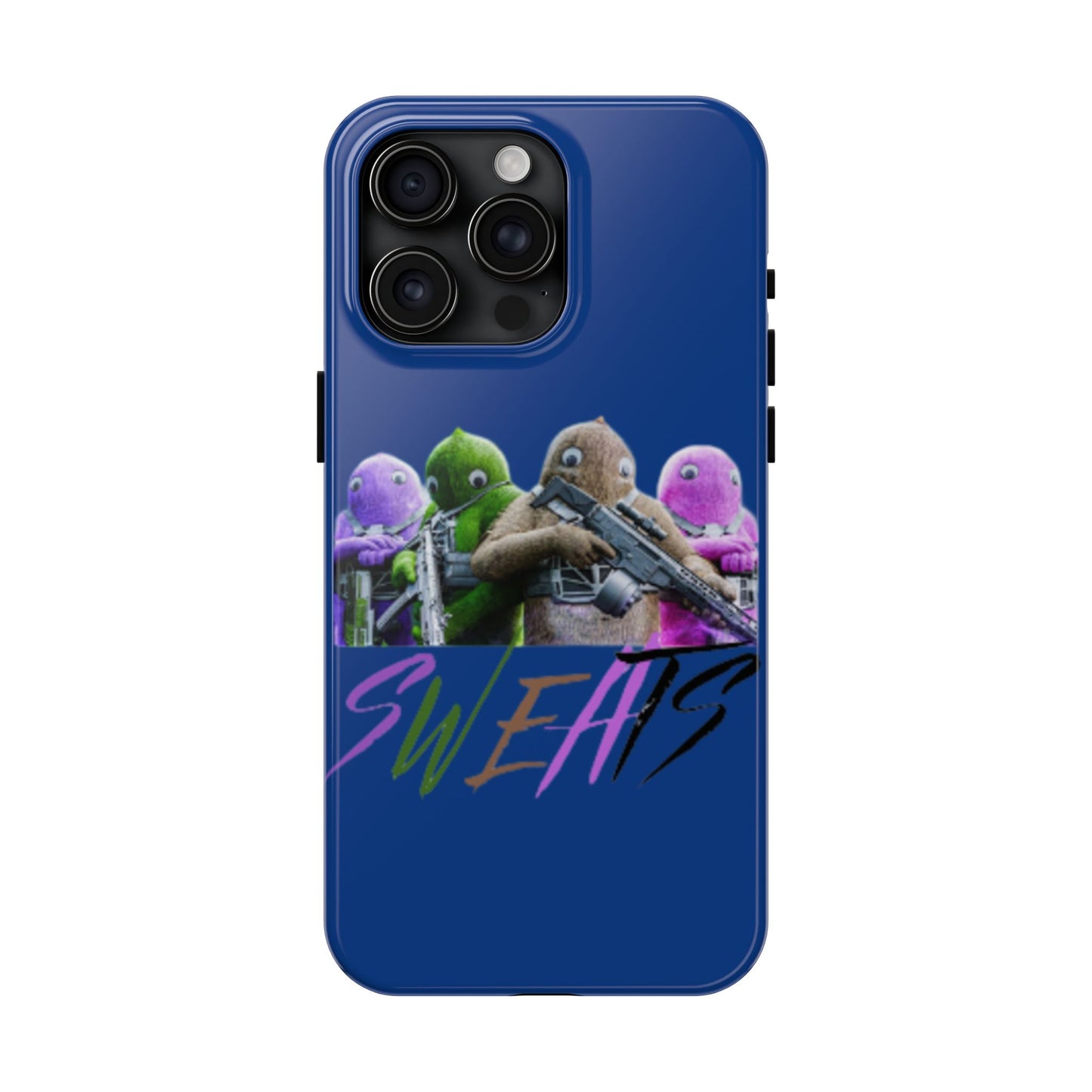 Cool Cartoon-Inspired Tough Phone Case - 'SWEATS'