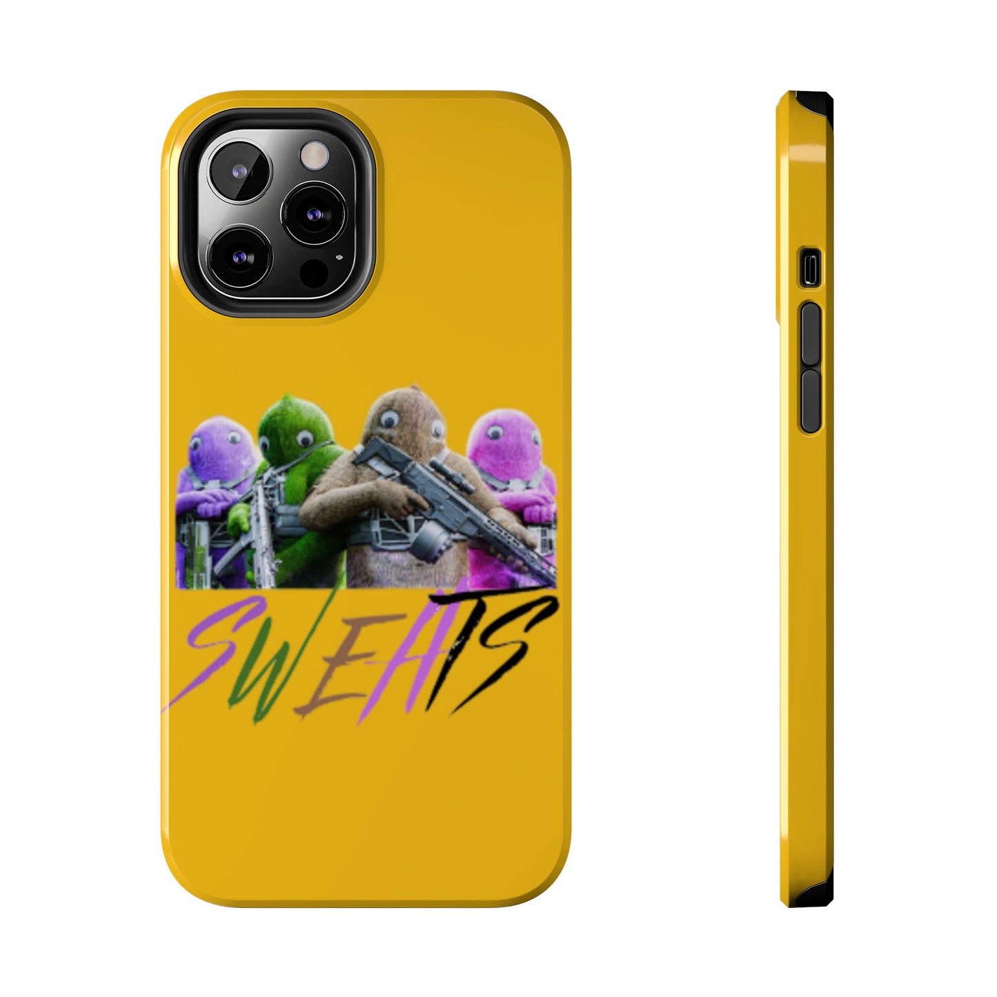 Cool Cartoon-Inspired Tough Phone Case - 'SWEATS'
