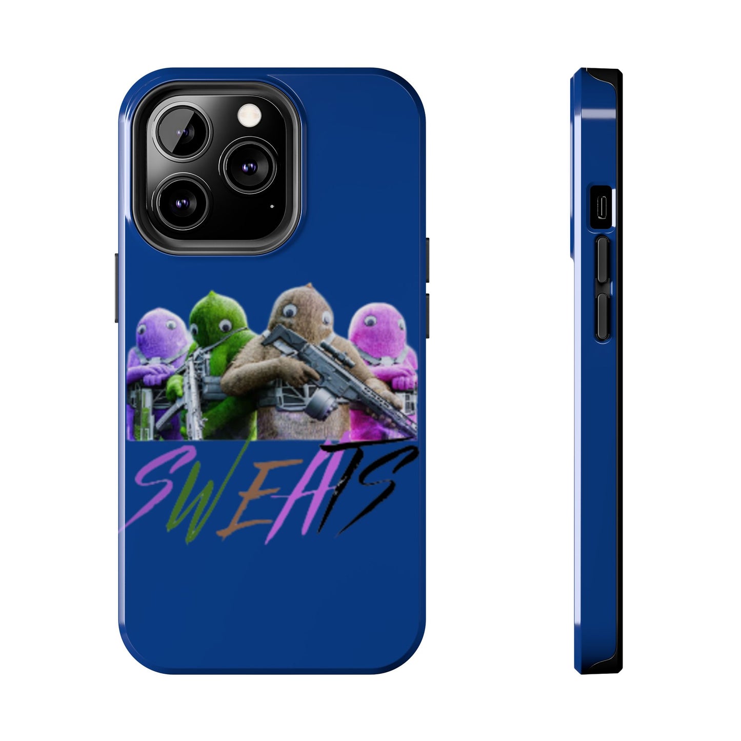 Cool Cartoon-Inspired Tough Phone Case - 'SWEATS'