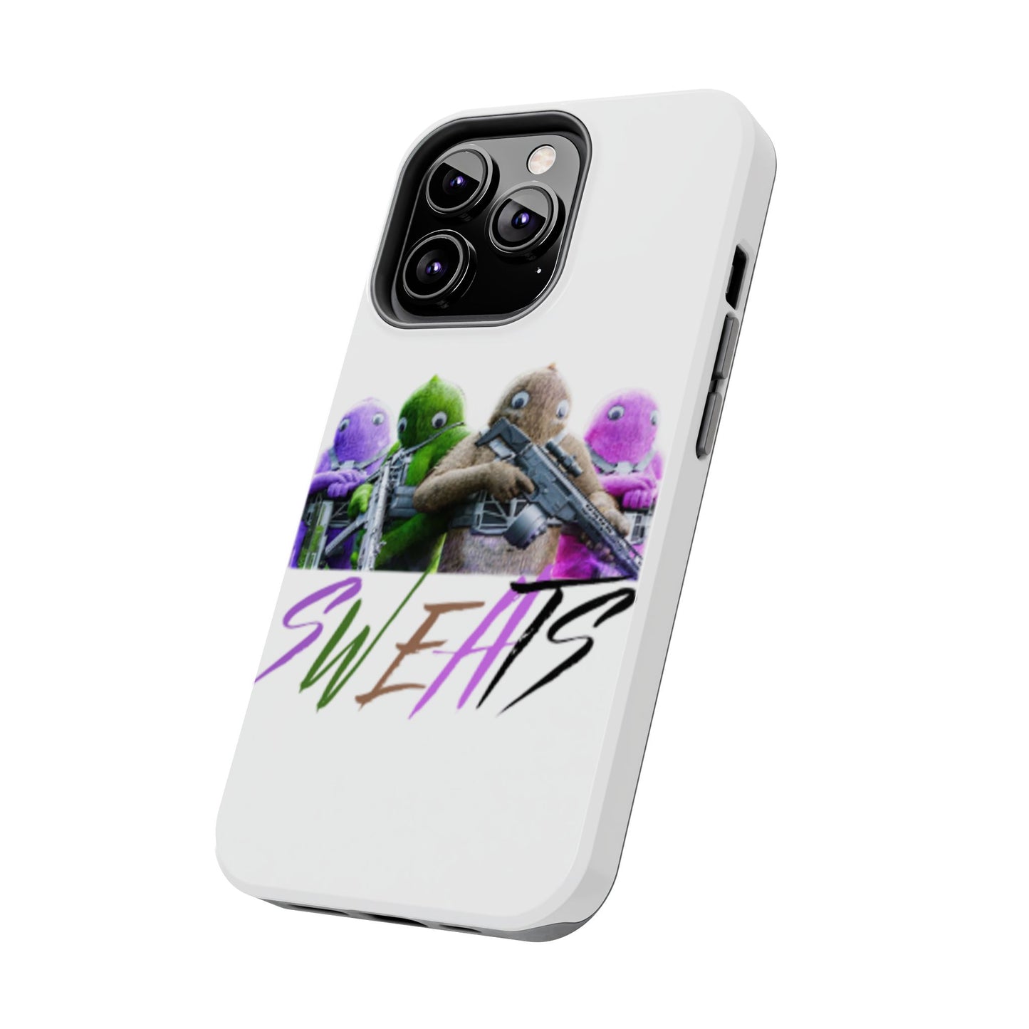 Cool Cartoon-Inspired Tough Phone Case - 'SWEATS'