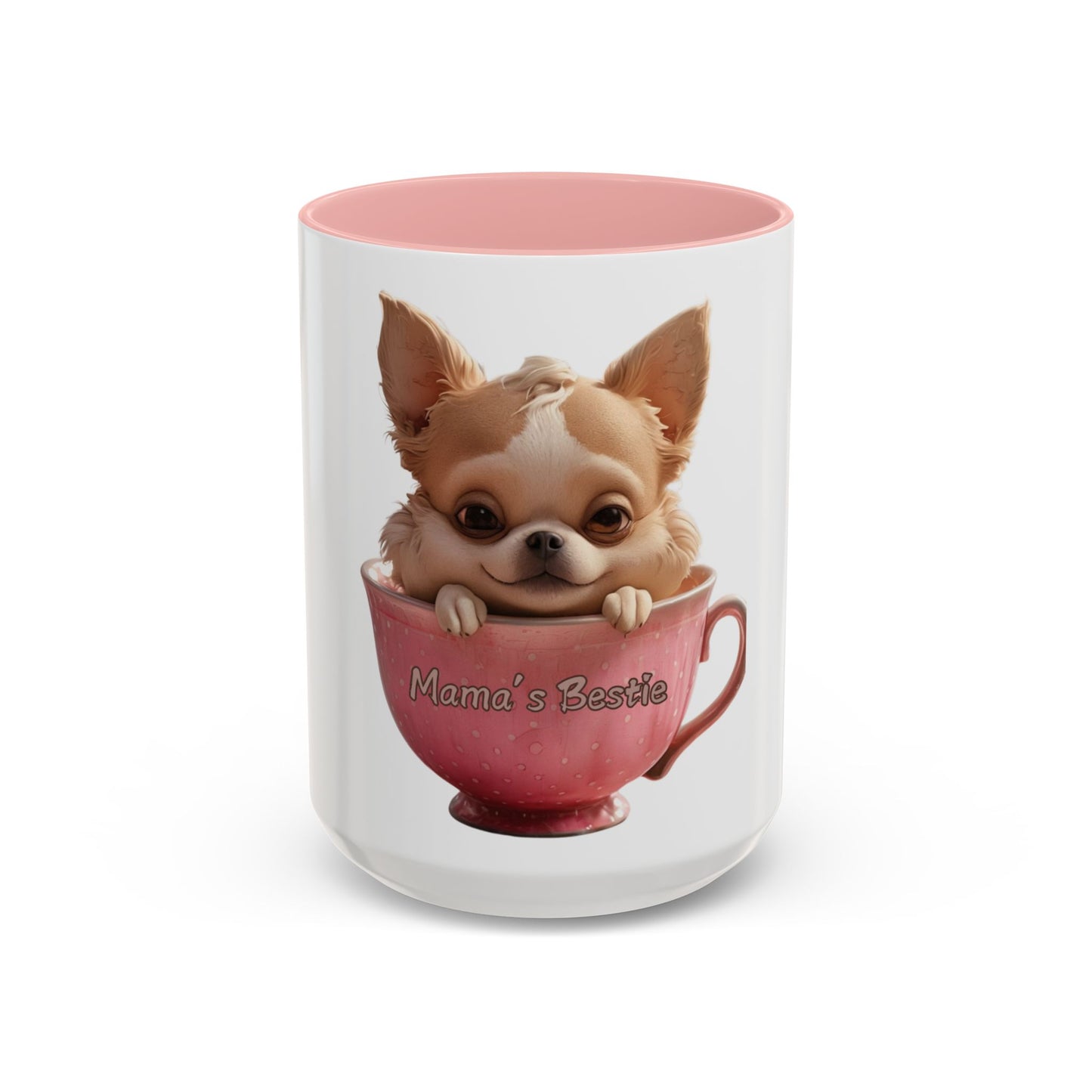 Cute Chihuahua Coffee Mug - "Mama's Bestie" - Perfect Gift for Pet Lovers