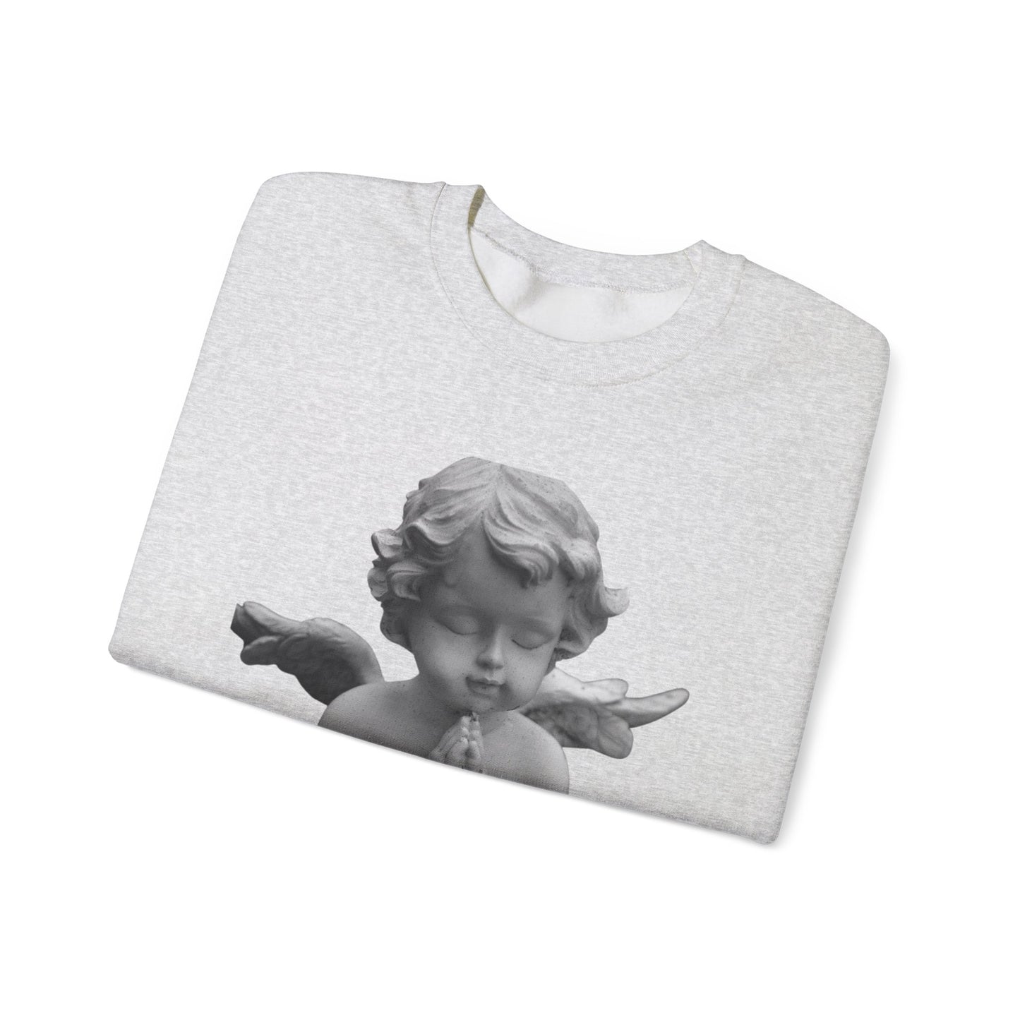 Pure Cloud Men & Women’s Sweater – "G.O.E Angel" (God Over Everything) Faith-Inspired Pullover