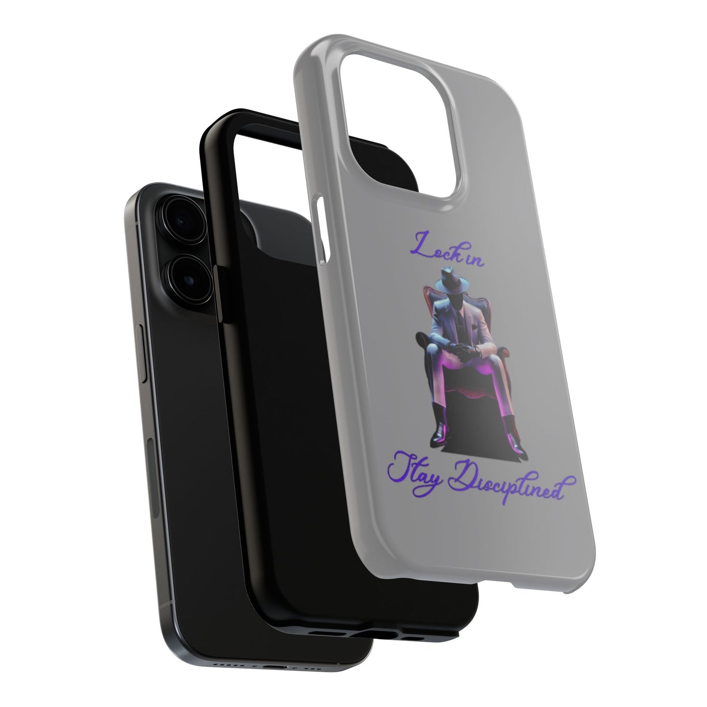 Phone case- Lock In, Stay Disciplined Tough Phone Case - Durable Protection