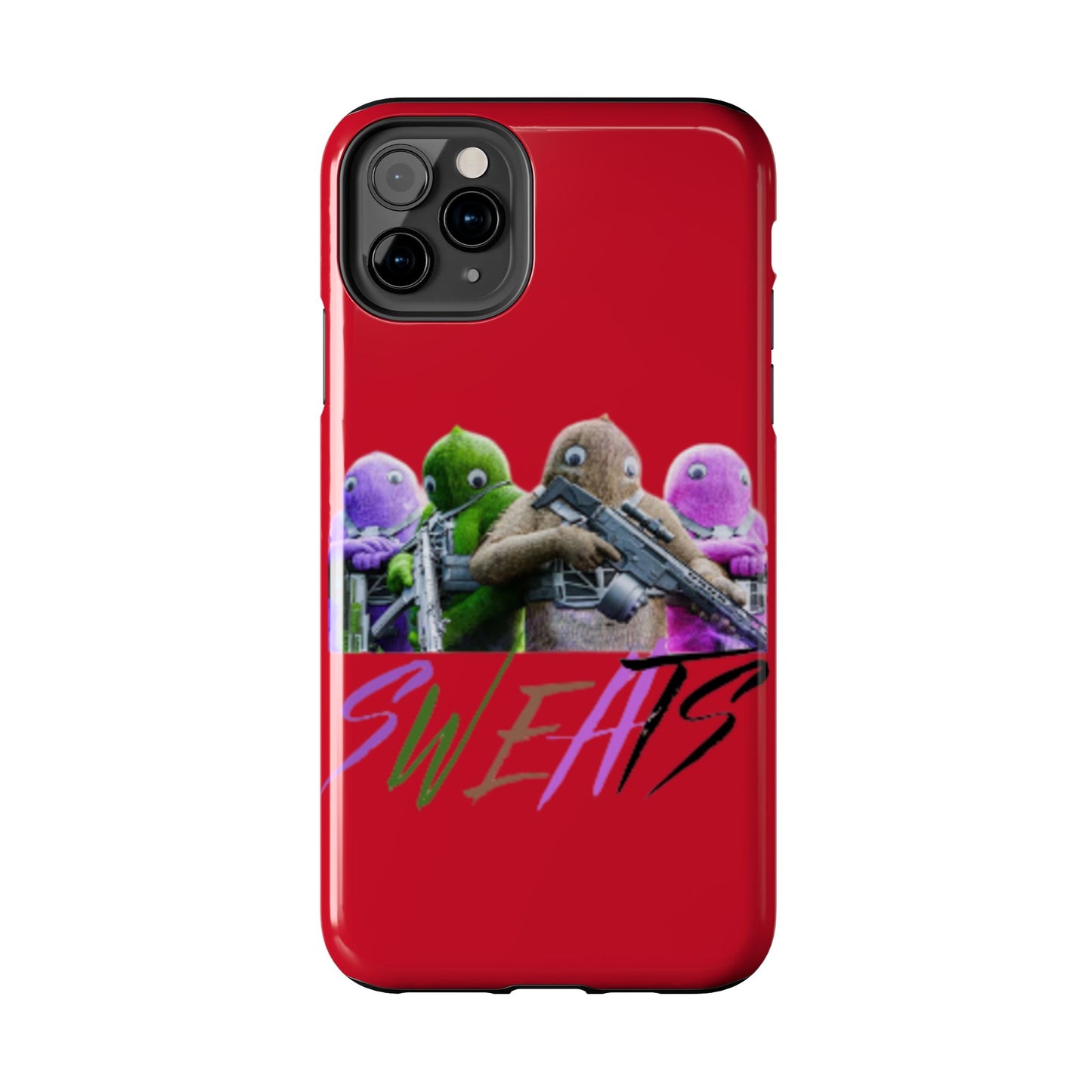 Cool Cartoon-Inspired Tough Phone Case - 'SWEATS'