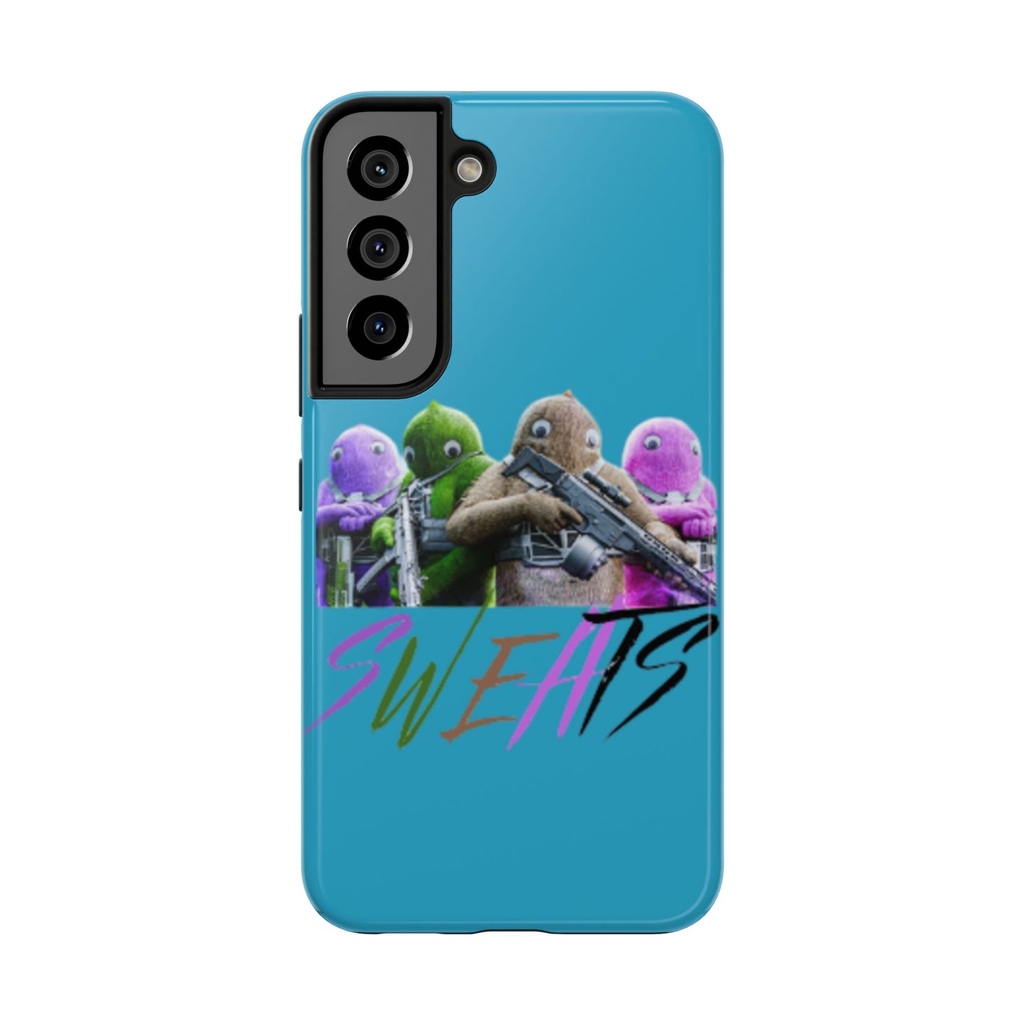 Cool Cartoon-Inspired Tough Phone Case - 'SWEATS'
