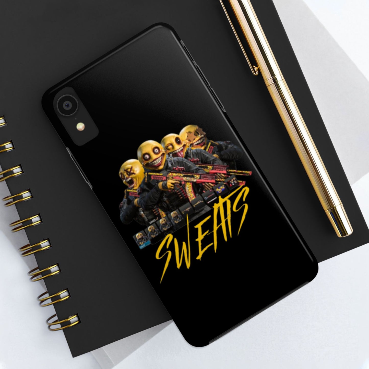 Tough Phone Cases - Bold 'SWEATS' Design for Gamers & Trendsetters