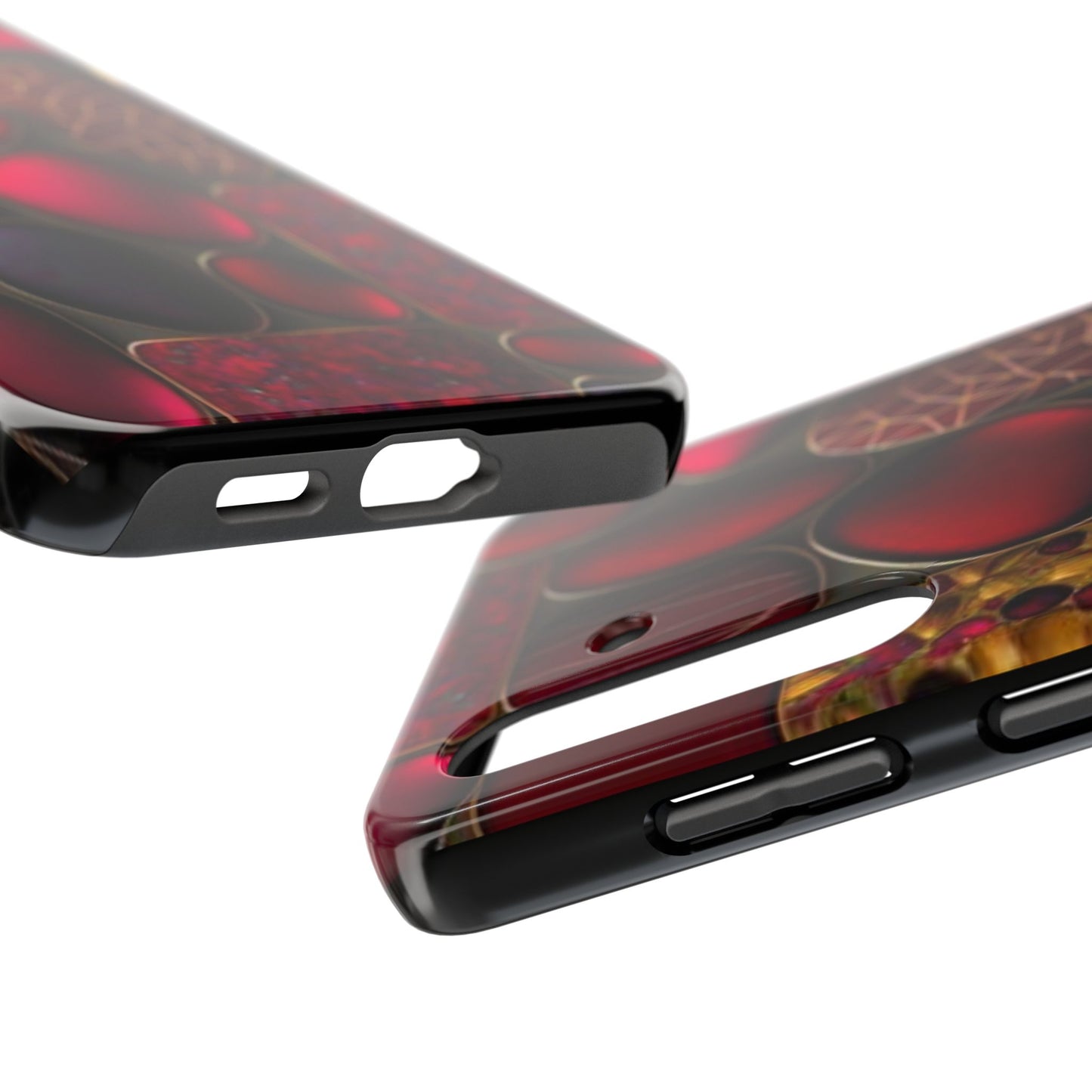 🔴 Tough Phone Cases – Red Stones Design for iPhone & Android – Durable Protection & Stylish Look