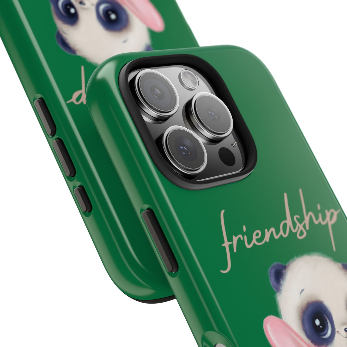 Phone case- Cute Panda Friendship Tough Phone Case - Durable Protection