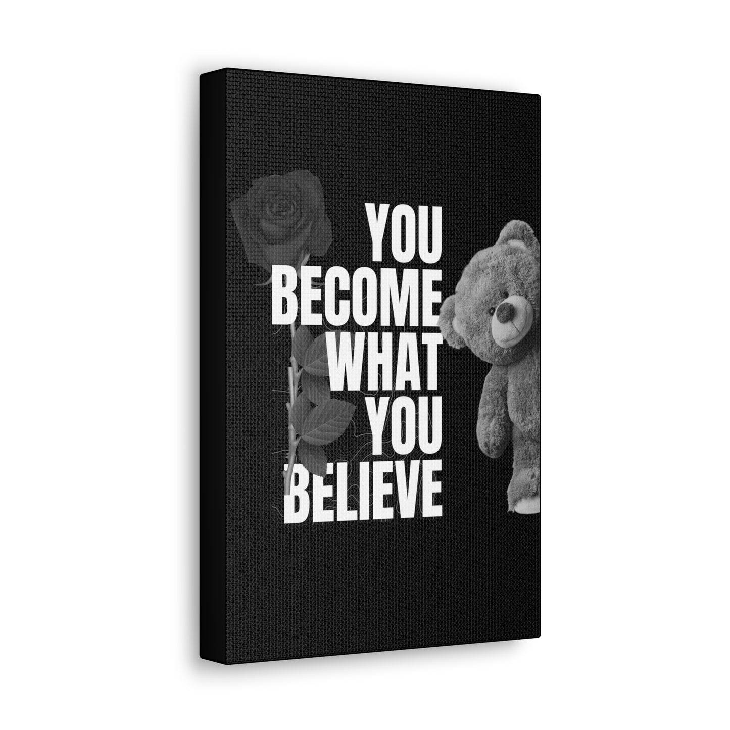 🌟 Motivational Wall Art – 'You Become What You Believe' Inspirational Canvas Print