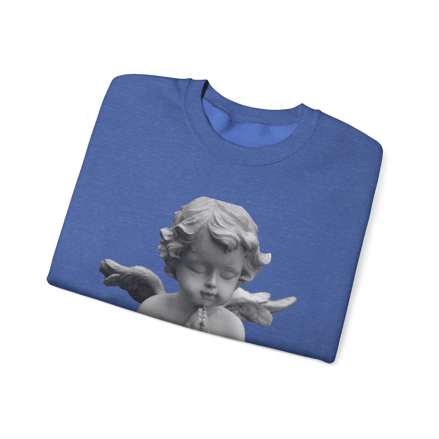 Pure Cloud Men & Women’s Sweater – "G.O.E Angel" (God Over Everything) Faith-Inspired Pullover