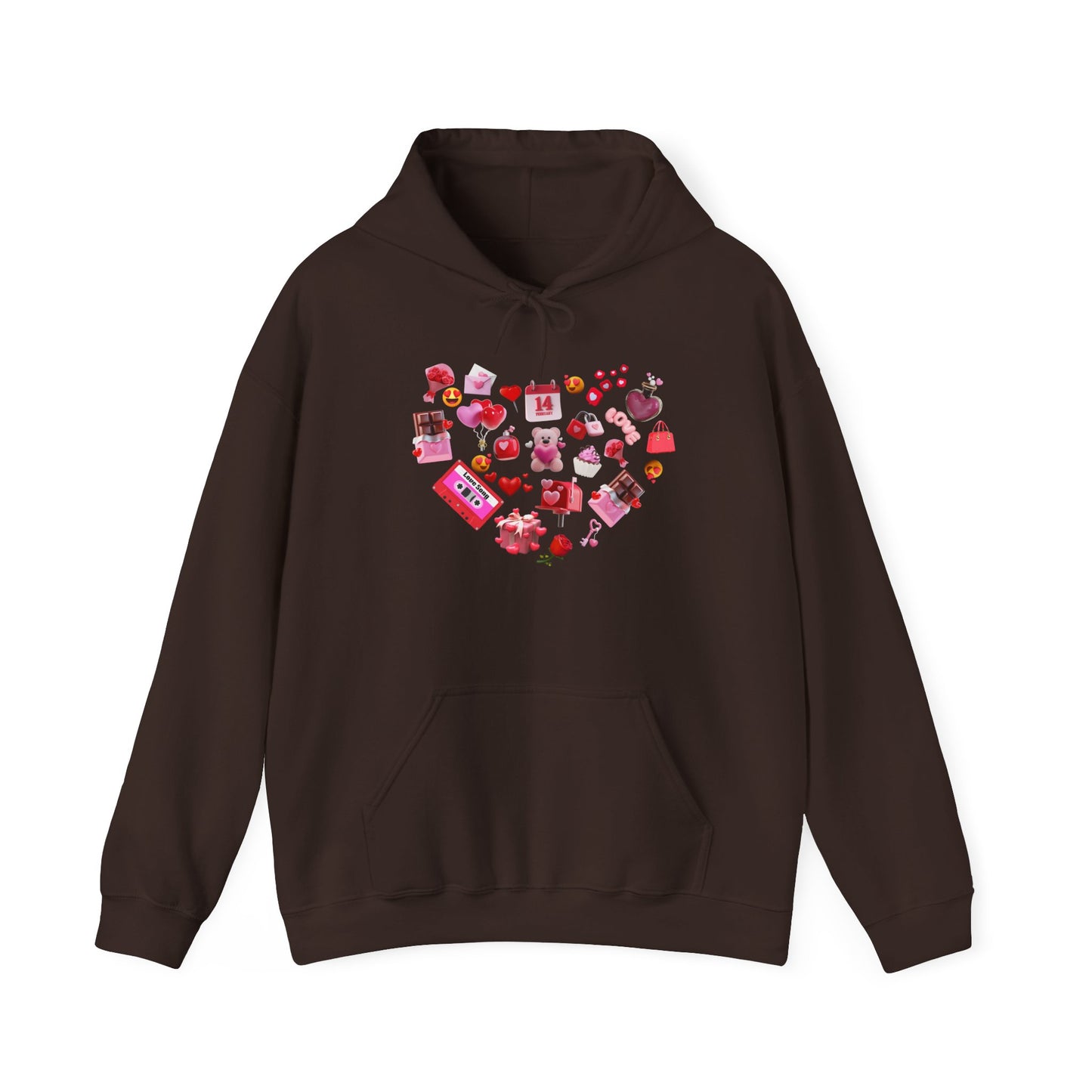 Sweetheart Sky Blue Hoodie for Men & Women – Love Heart Graphic Cozy Couples Wear