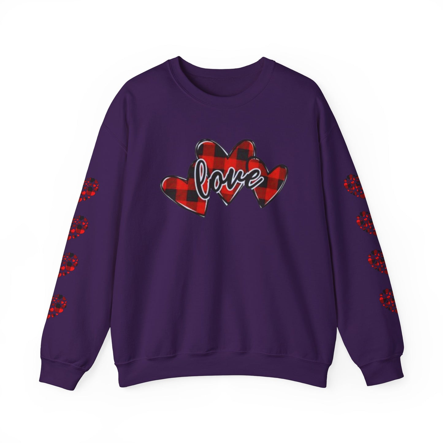 Pearl White Hearts Sweatshirt for Women – Romantic Cozy Love-Inspired Pullover