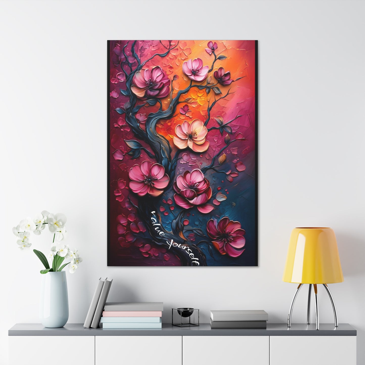 Beautiful Canvas Gallery Wrap - Flower Wall Art