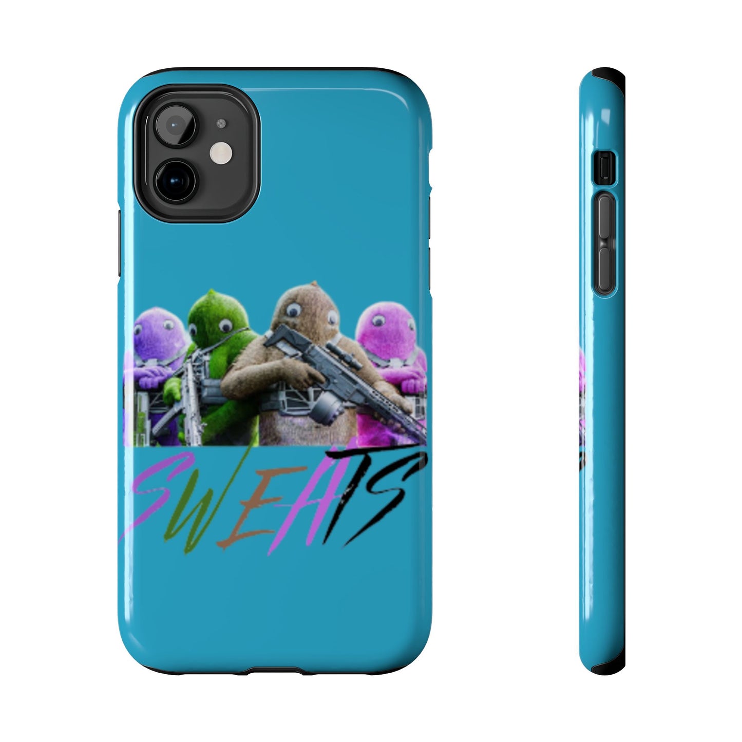 Cool Cartoon-Inspired Tough Phone Case - 'SWEATS'