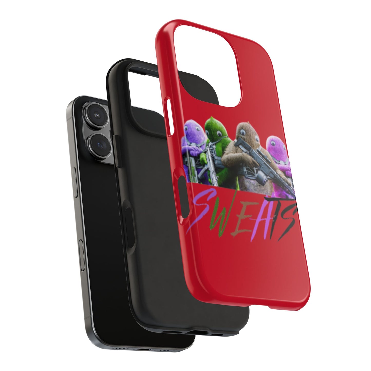 Cool Cartoon-Inspired Tough Phone Case - 'SWEATS'