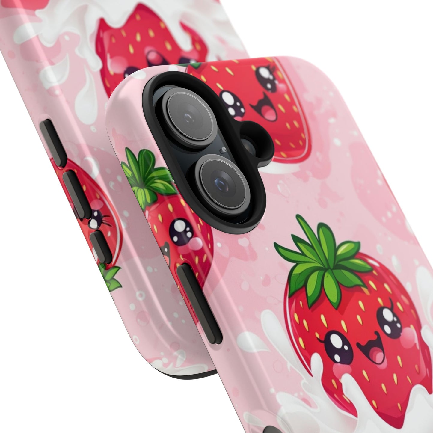 Kawaii Strawberry Tough Phone Case - Cute & Durable Protection