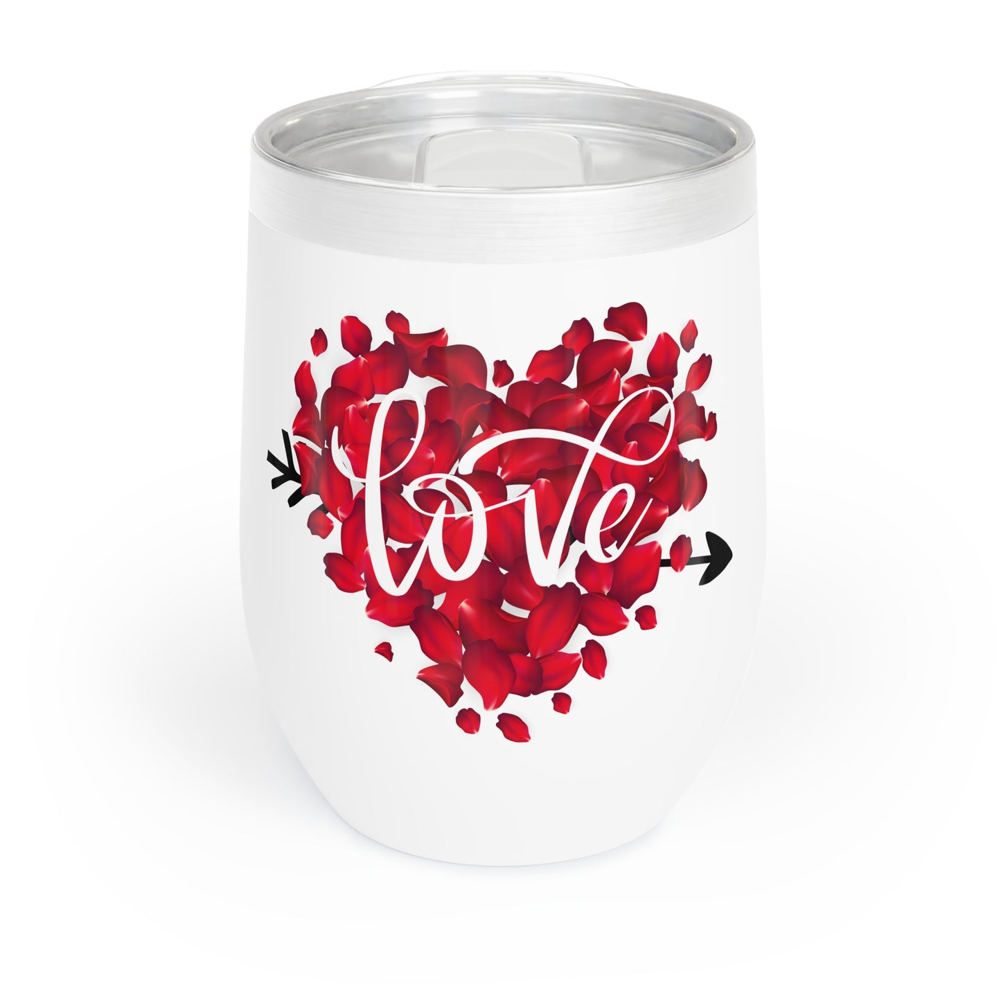 Love-Infused Wine Tumbler for Romantic Occasions - Cupid Arrow Design 💘🍷