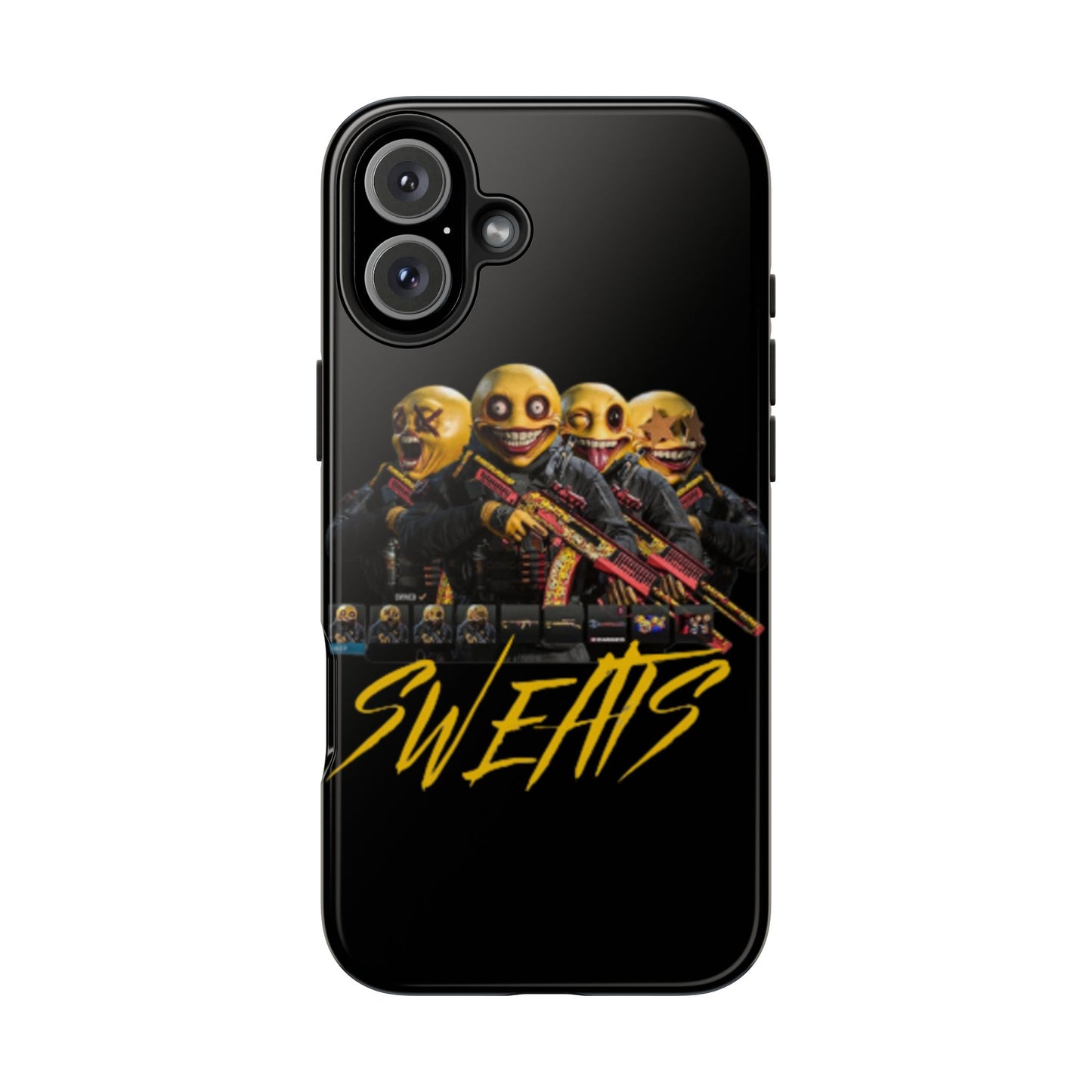 Tough Phone Cases - Bold 'SWEATS' Design for Gamers & Trendsetters