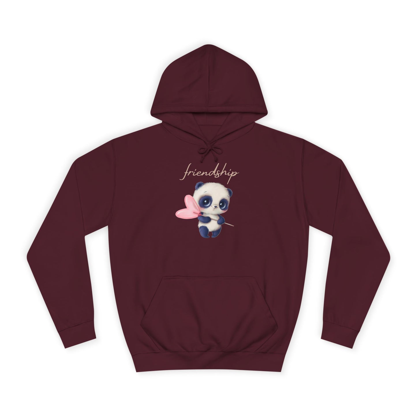 Soft Cloud Cute Sweater for Women – "Friendship Panda" Cozy Graphic Pullover