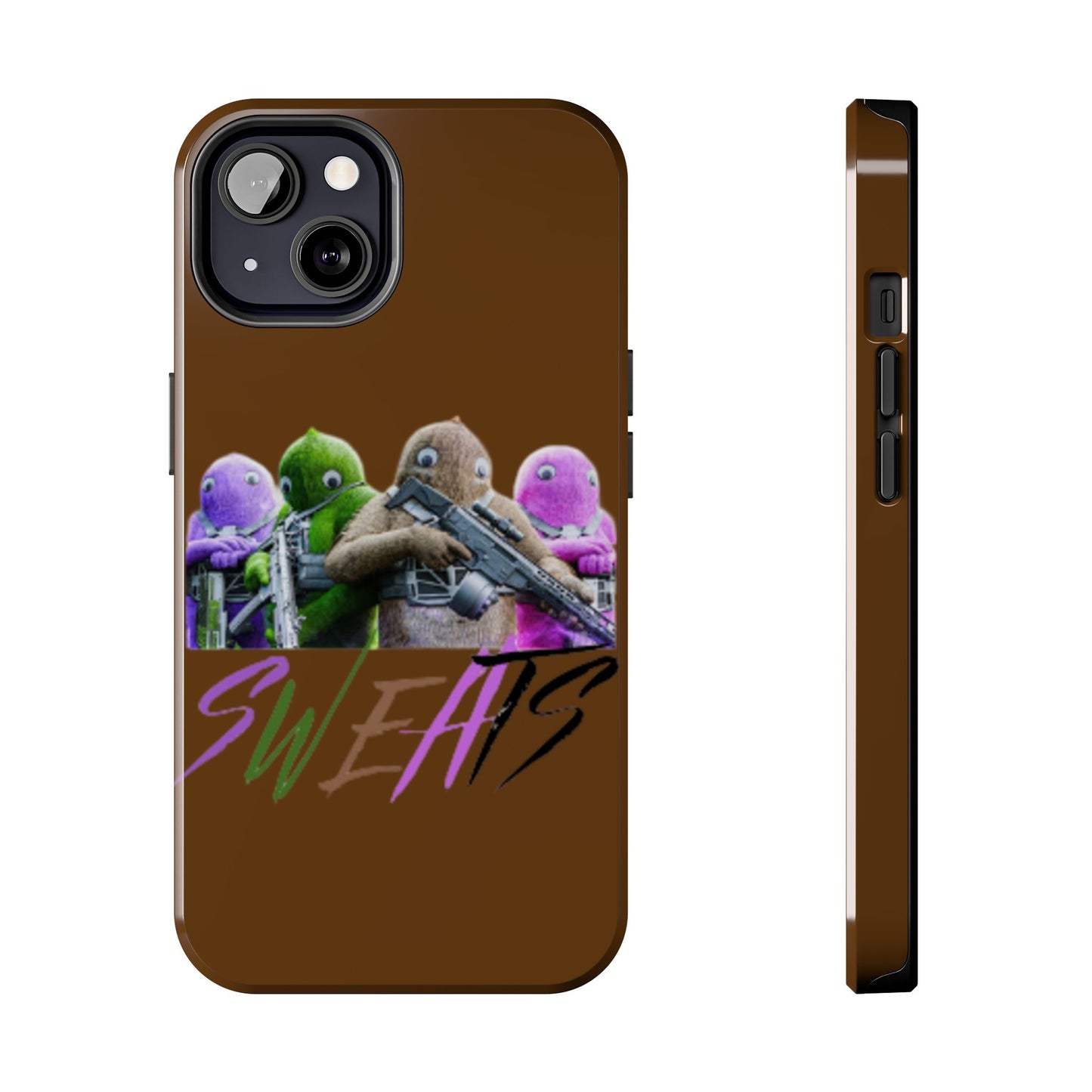 Cool Cartoon-Inspired Tough Phone Case - 'SWEATS'