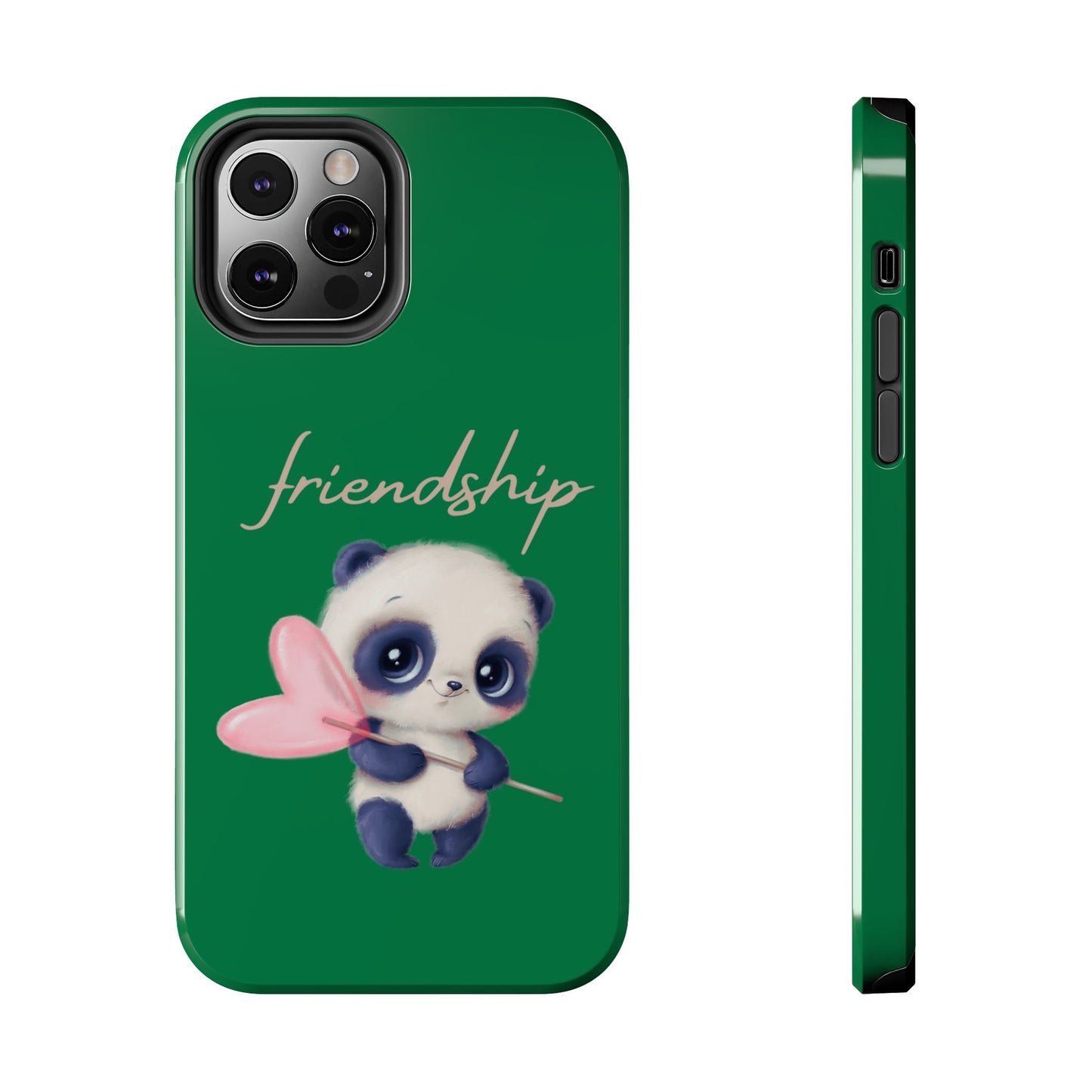 Phone case- Cute Panda Friendship Tough Phone Case - Durable Protection