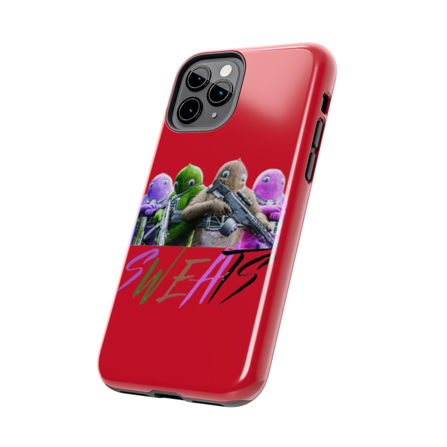 Cool Cartoon-Inspired Tough Phone Case - 'SWEATS'