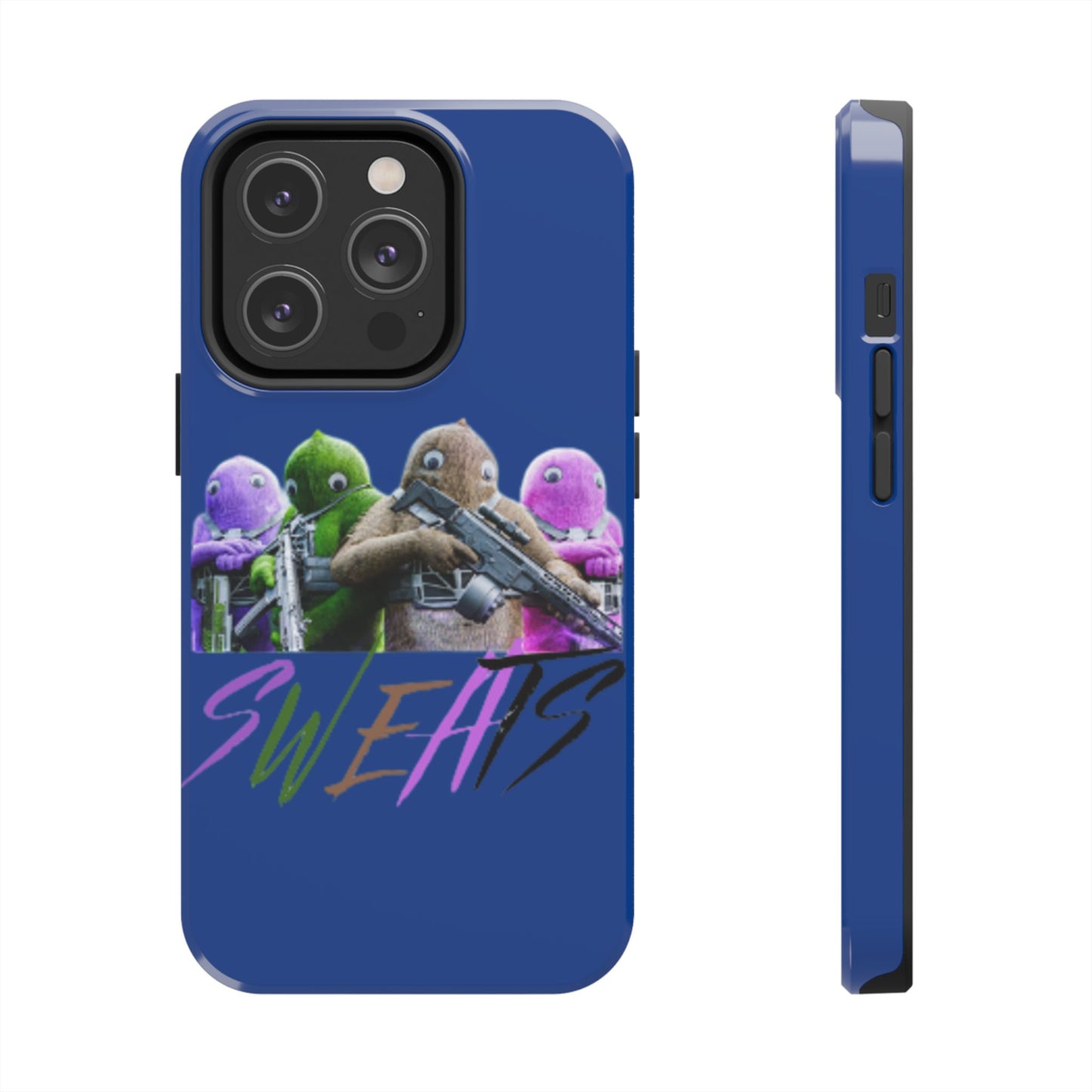 Cool Cartoon-Inspired Tough Phone Case - 'SWEATS'
