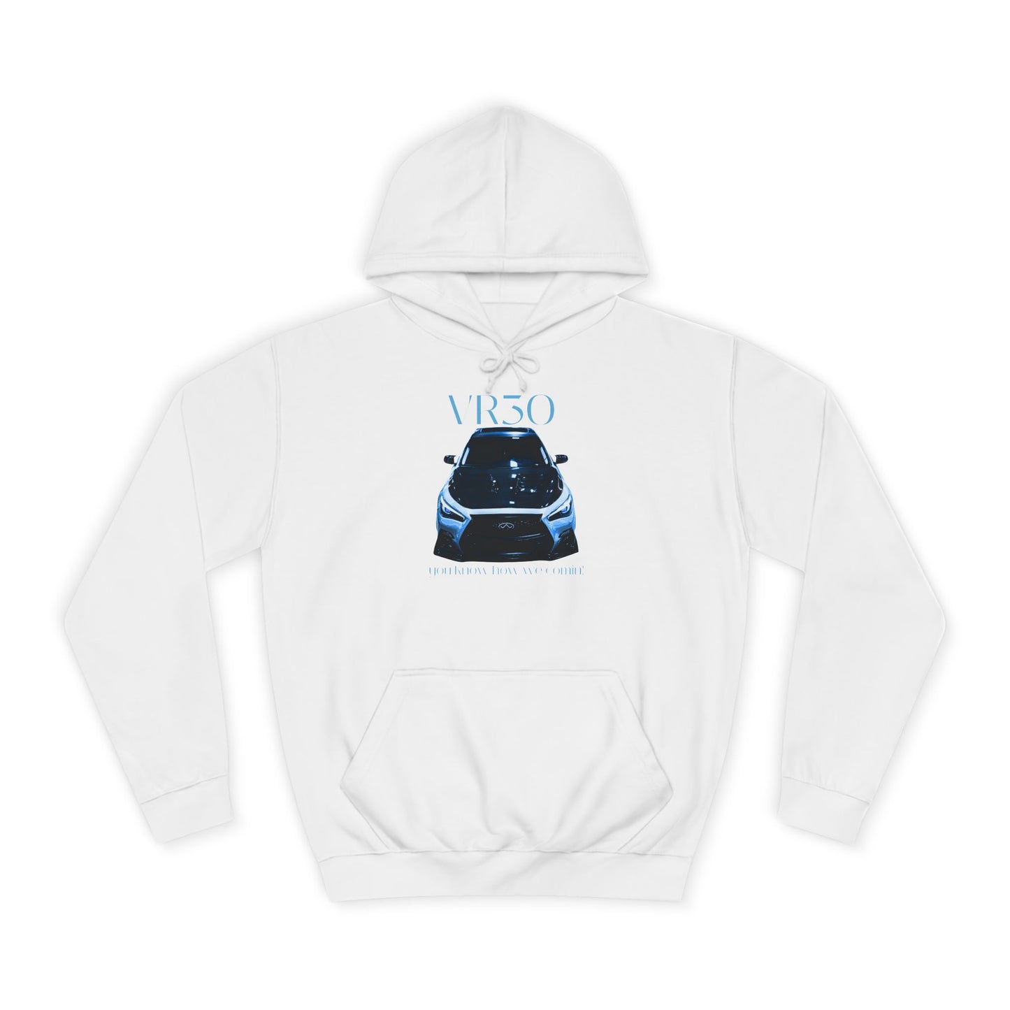 Midnight Horizon Blue Hoodie for Men & Women – V3ro Sports Car Enthusiast Apparel