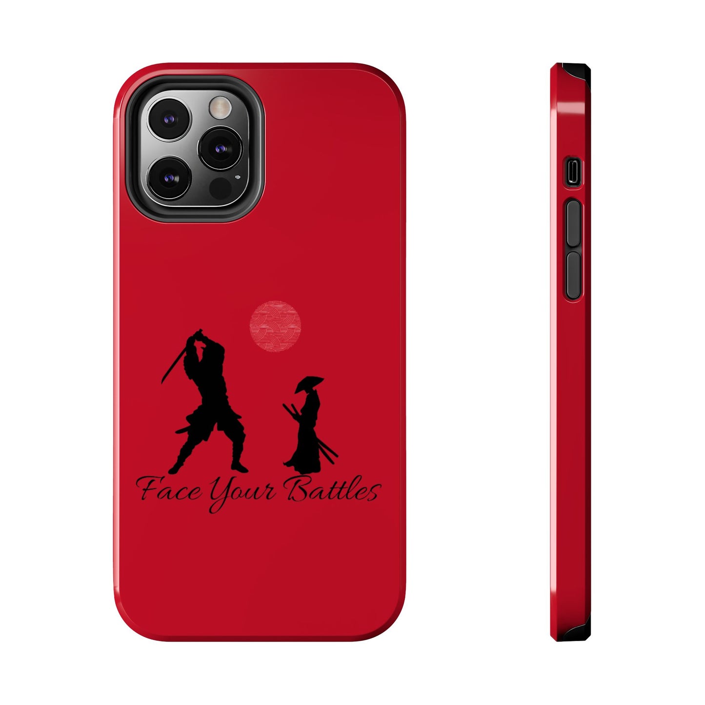 Phone case- Face Your Battles Tough Phone Case - Durable Protection