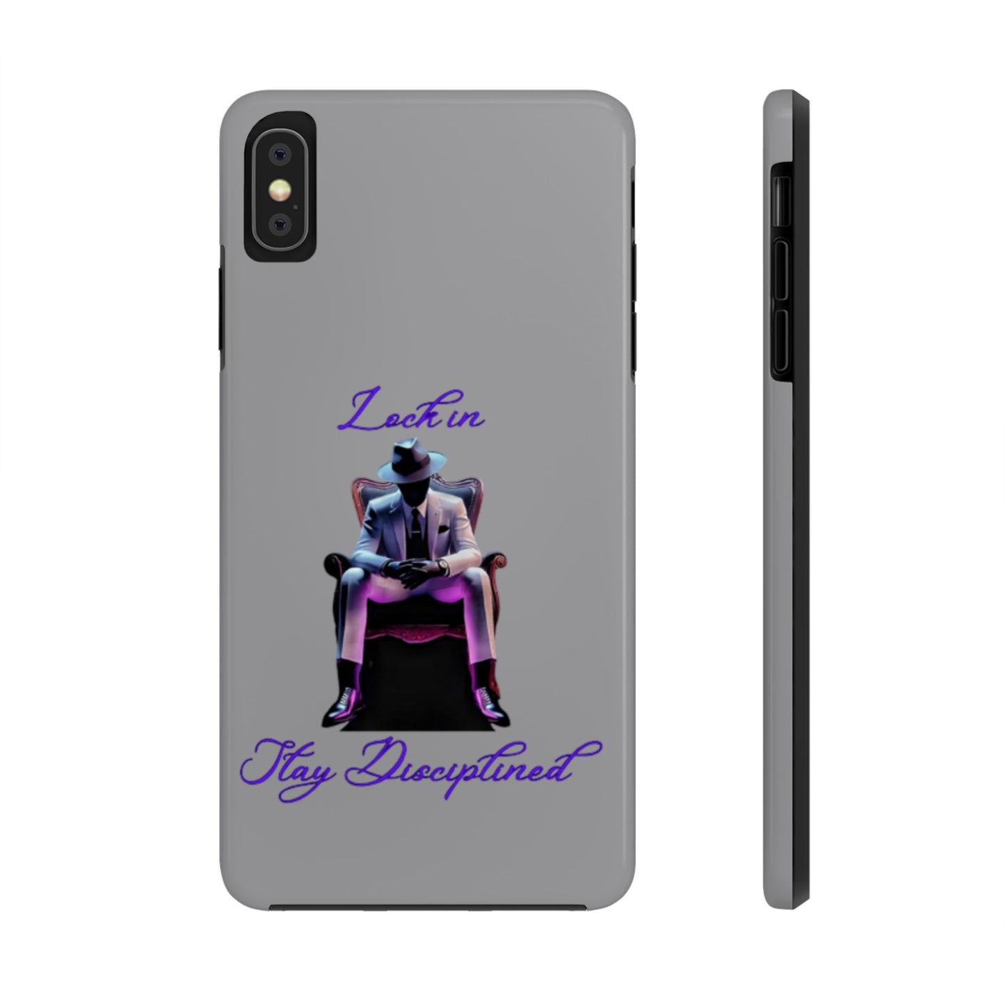 Phone case- Lock In, Stay Disciplined Tough Phone Case - Durable Protection