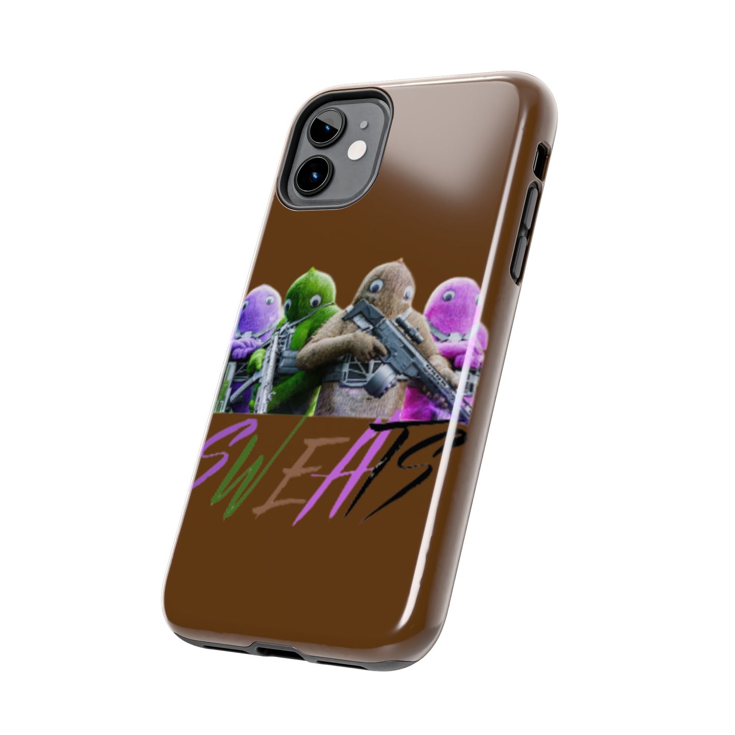 Cool Cartoon-Inspired Tough Phone Case - 'SWEATS'