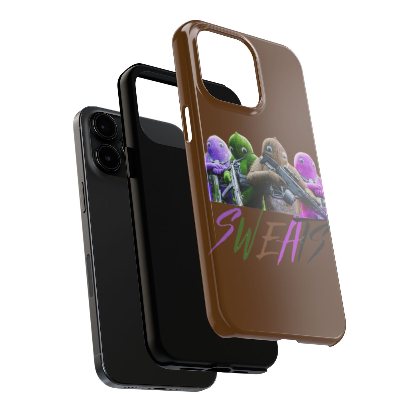 Cool Cartoon-Inspired Tough Phone Case - 'SWEATS'